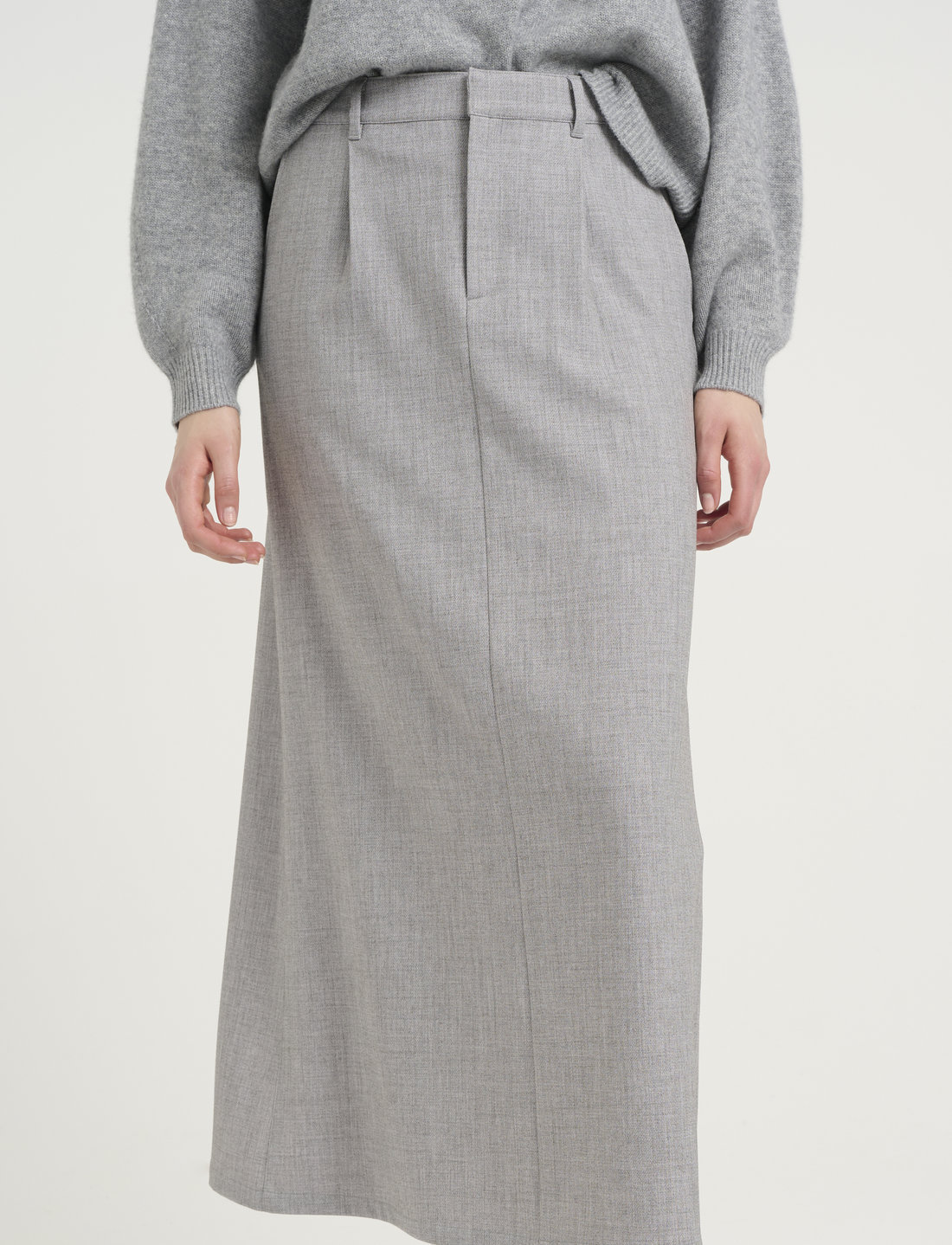 Gestuz - CallaGZ HW skirt - midi nederdele - grey melange - 5