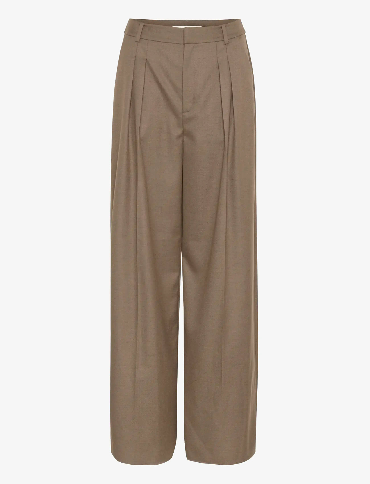 Gestuz - CaciaGZ HW pants - kostymbyxor - dark timberwolf melange - 1