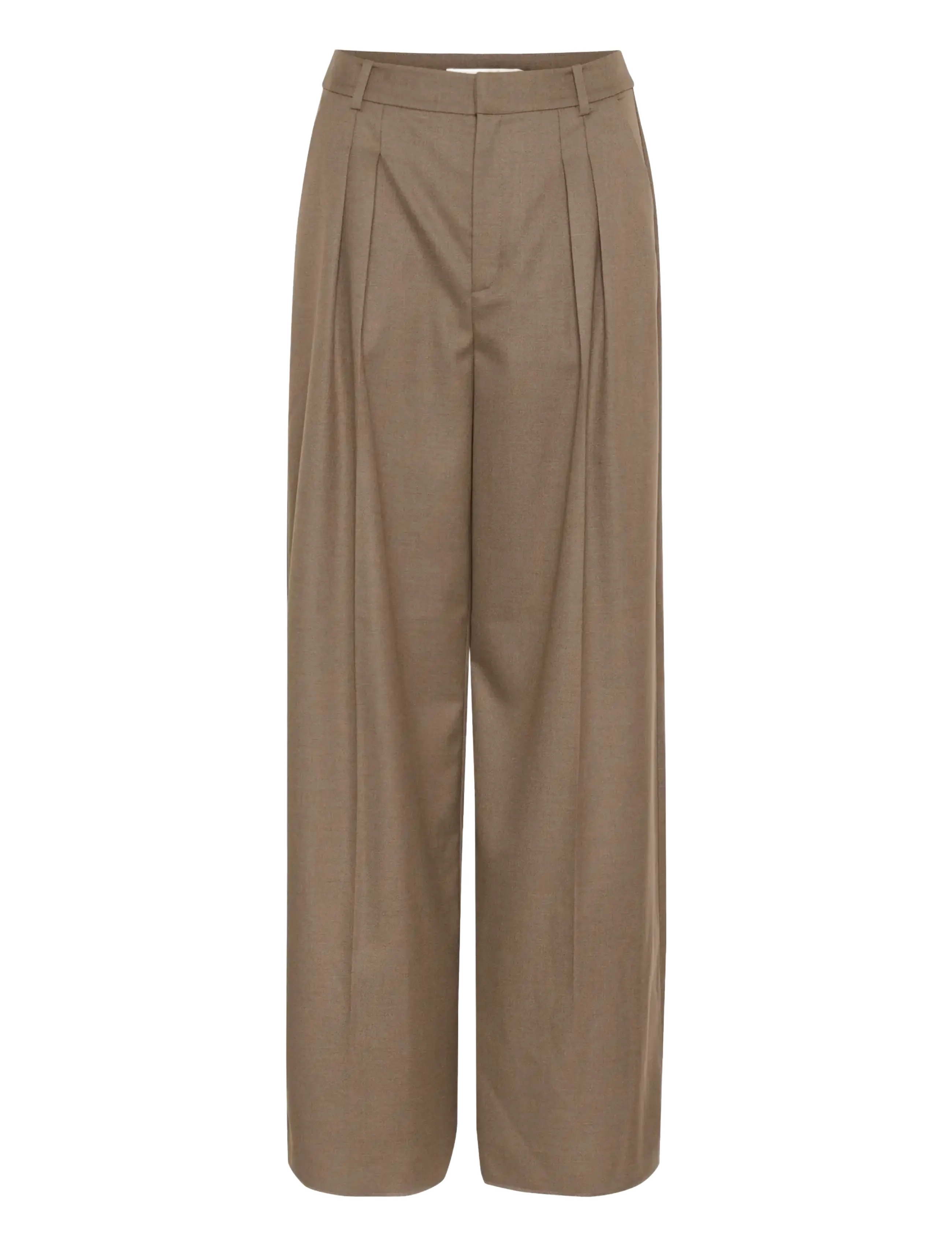 CaciaGZ HW pants - DARK TIMBERWOLF MELANGE