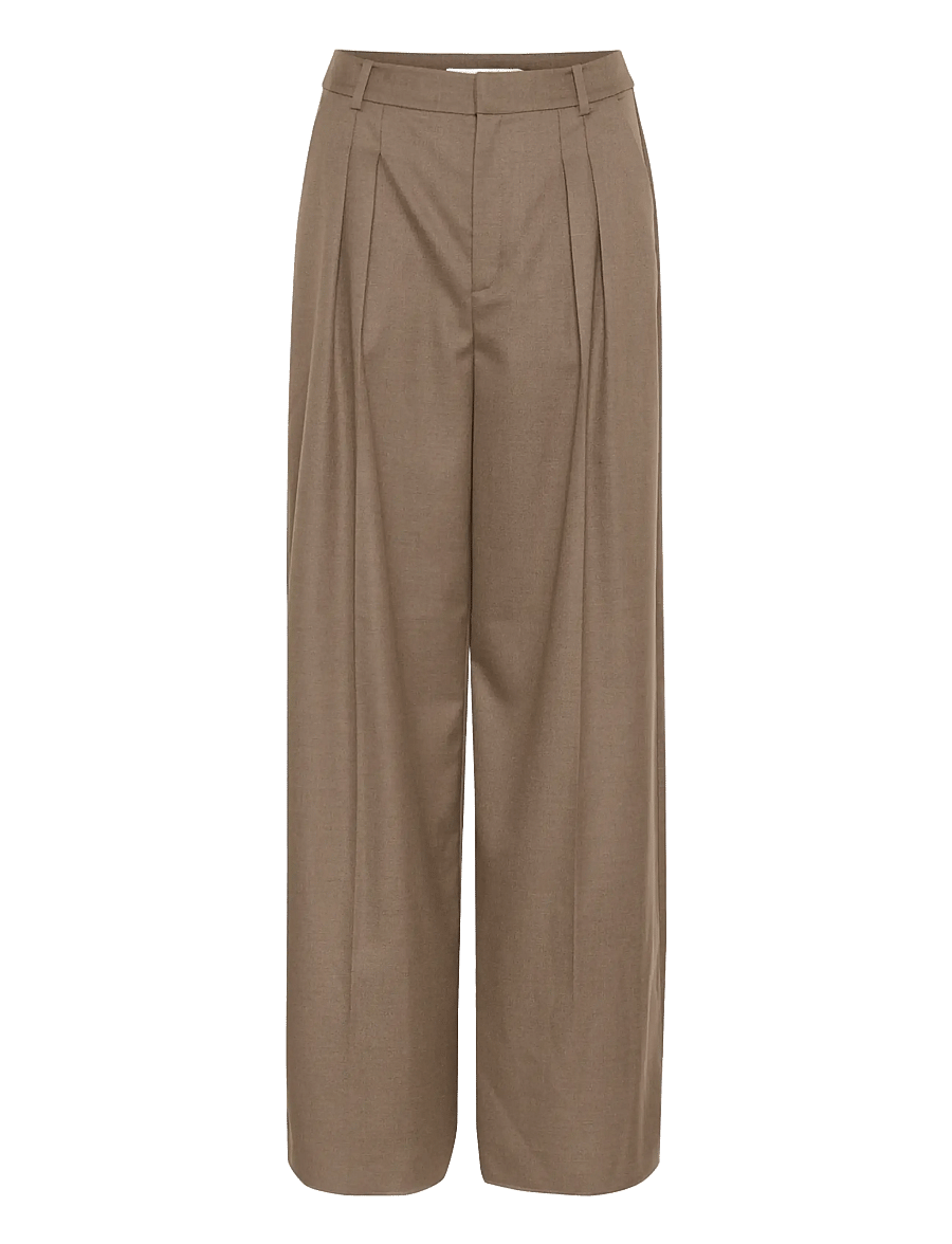 Gestuz - CaciaGZ HW pants - od garnituru - dark timberwolf melange - 1