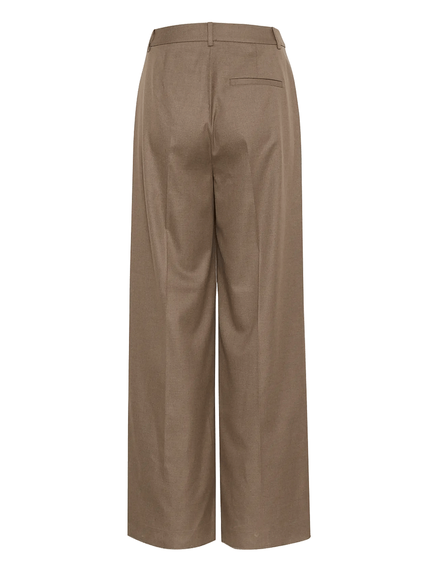 Gestuz - CaciaGZ HW pants - od garnituru - dark timberwolf melange - 2