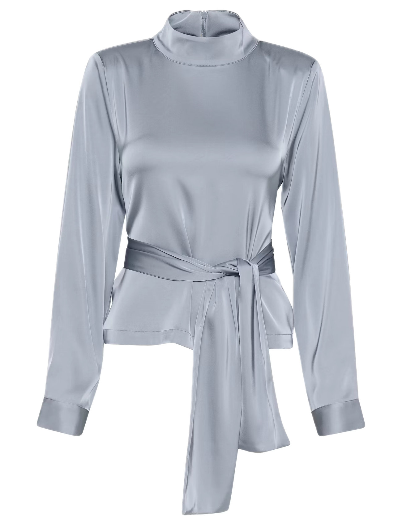 Gestuz - HarperGZ LS blouse - grey blue - 1