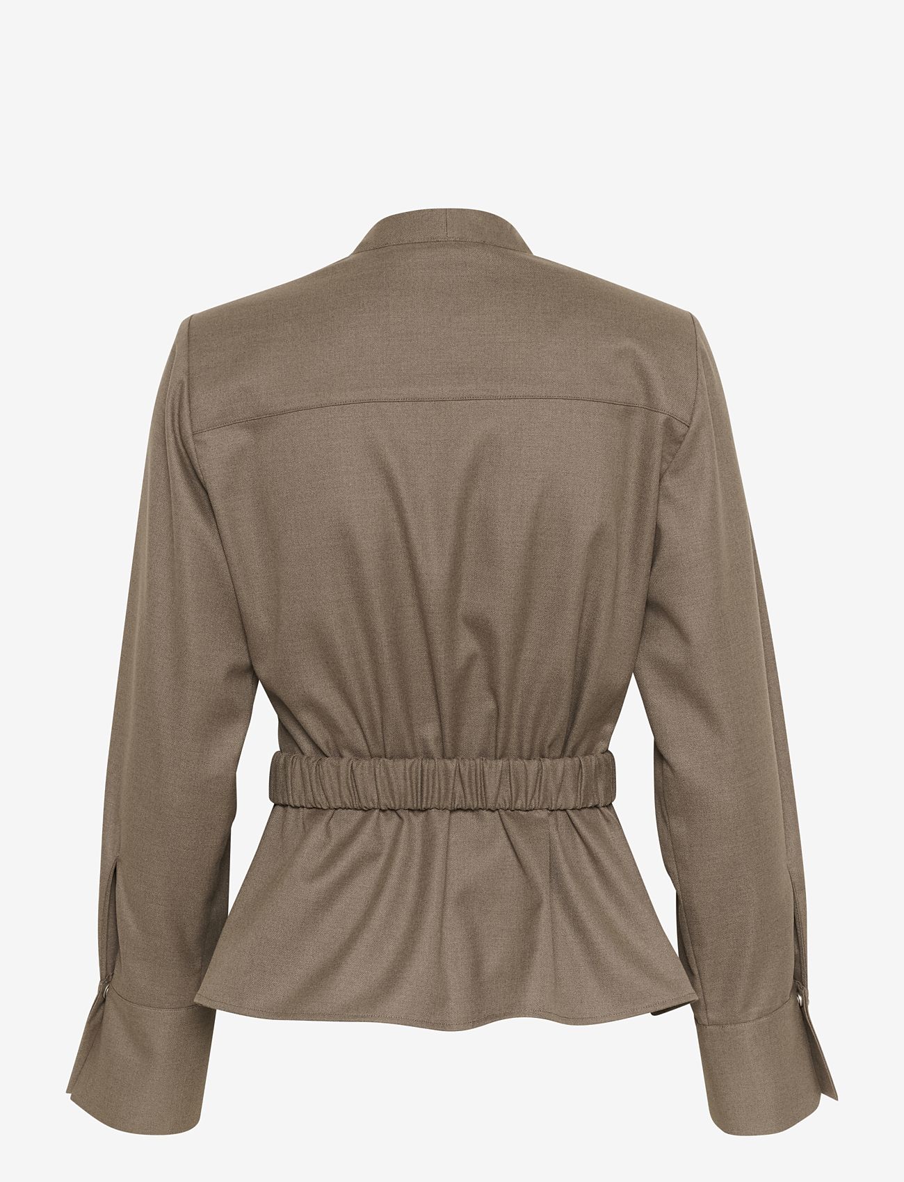 Gestuz - CaciaGZ blouse - long-sleeved blouses - dark timberwolf melange - 2