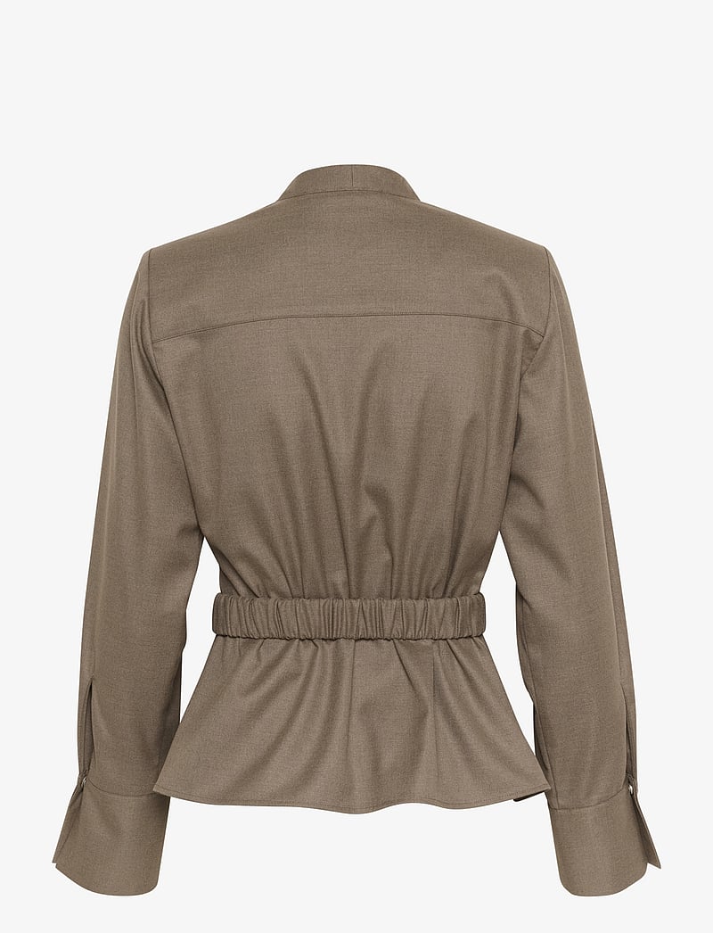 Gestuz - CaciaGZ blouse - dark timberwolf melange - 2