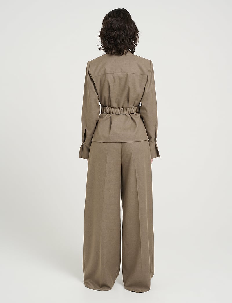 Gestuz - CaciaGZ blouse - dark timberwolf melange - 4