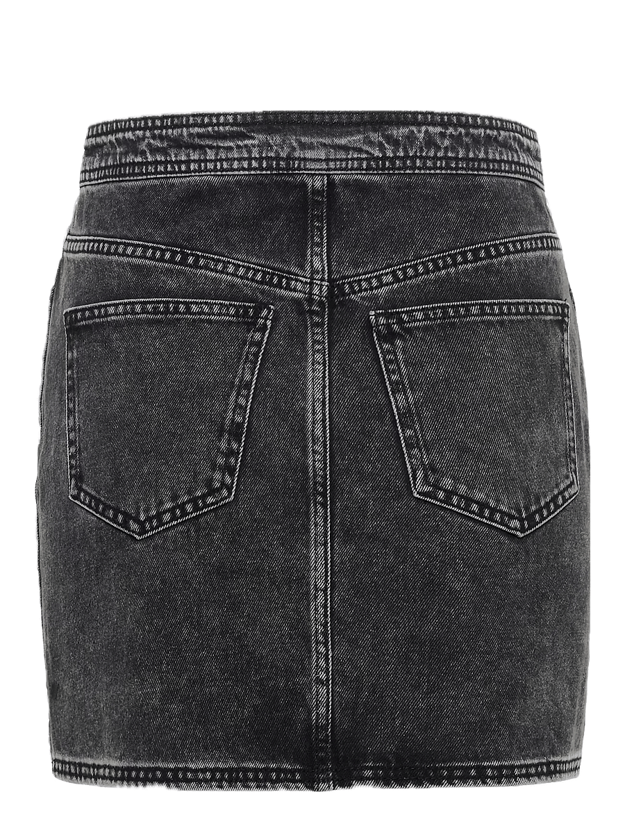 Gestuz - ZuvaGZ short skirt - džinsiniai sijonai - dark grey washed - 2