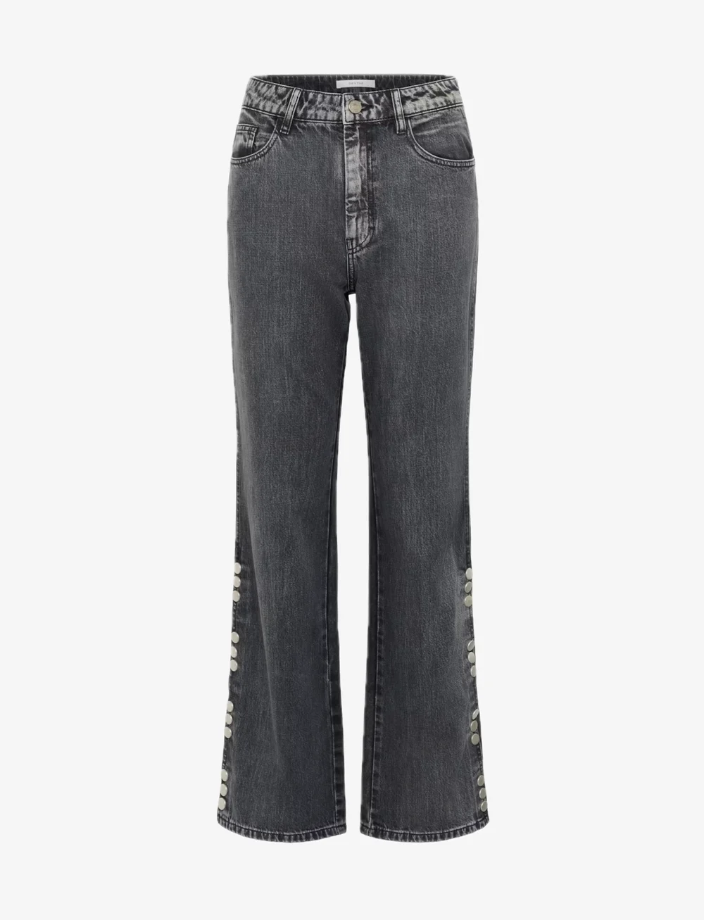 Gestuz - ZuvaGZ HW straight jeans - sirge säärega teksad - dark grey washed - 1