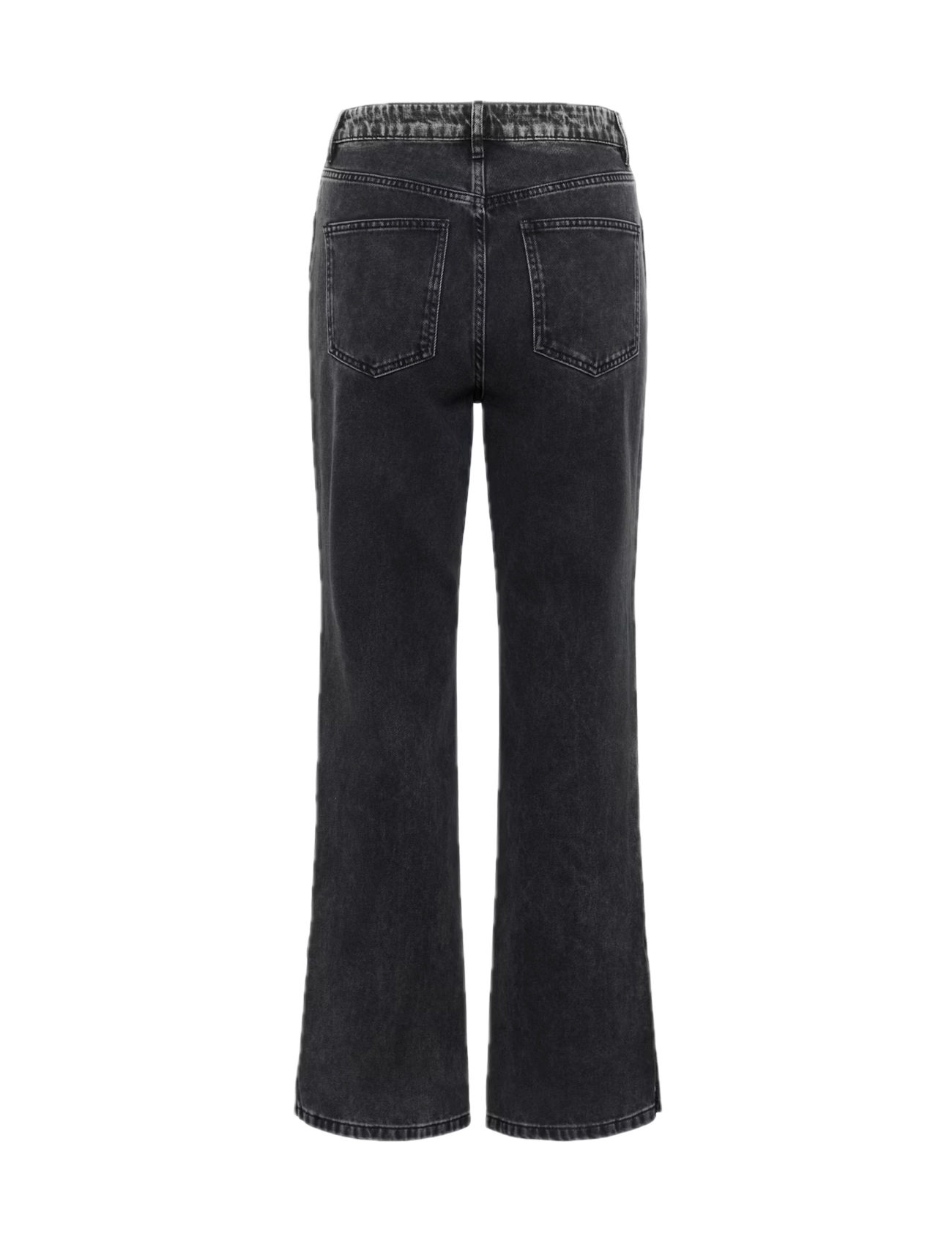 Gestuz - ZuvaGZ HW straight jeans - dark grey washed - 2