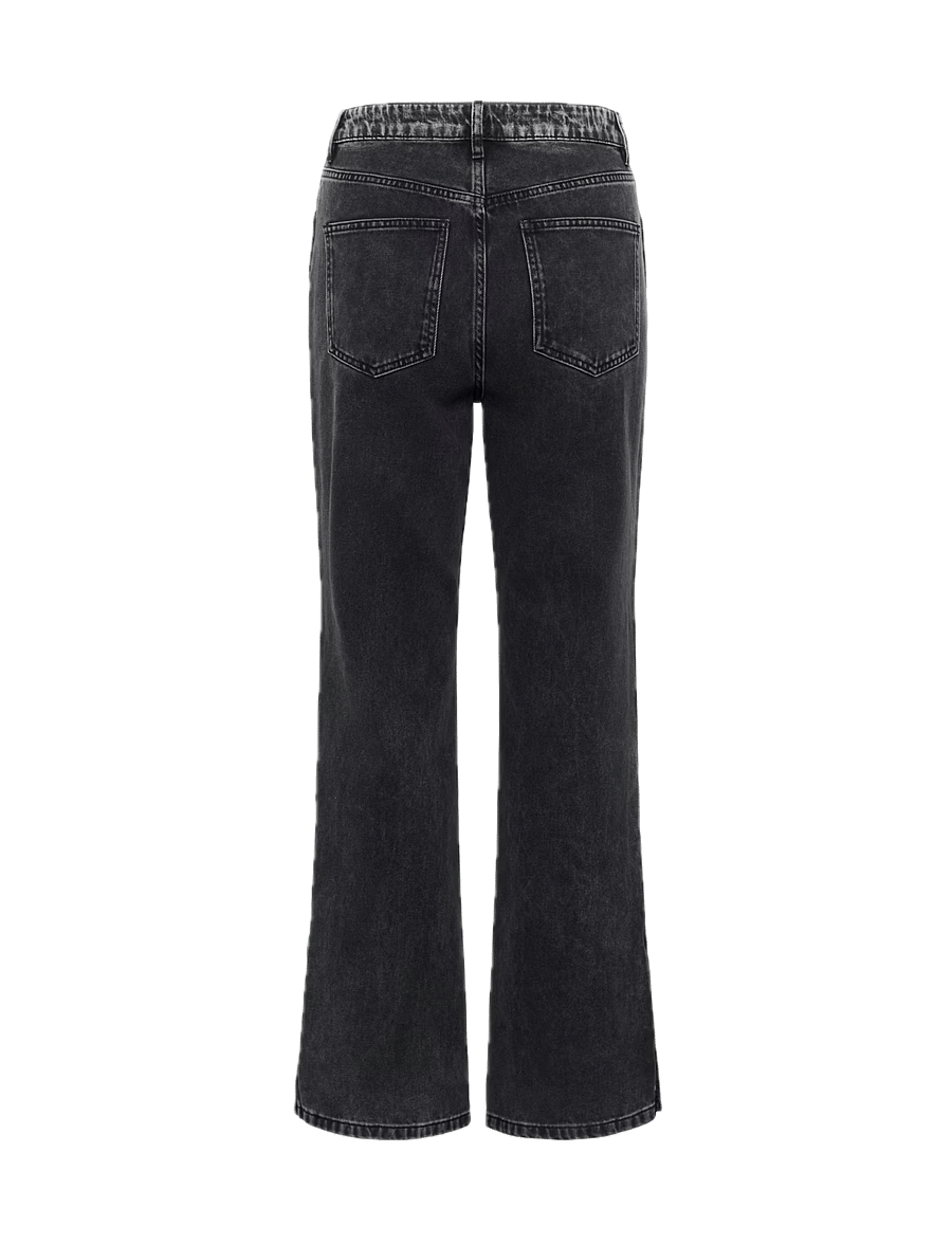 Gestuz - ZuvaGZ HW straight jeans - dark grey washed - 2
