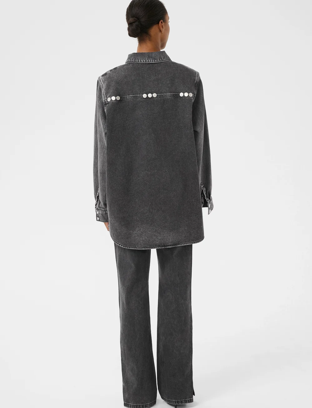 Gestuz - ZuvaGZ HW straight jeans - sirge säärega teksad - dark grey washed - 4