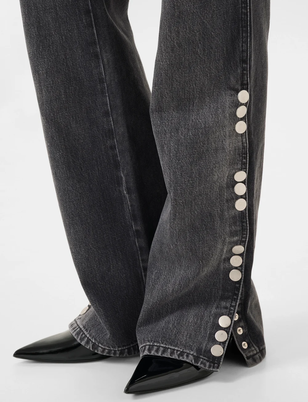 Gestuz - ZuvaGZ HW straight jeans - sirge säärega teksad - dark grey washed - 5