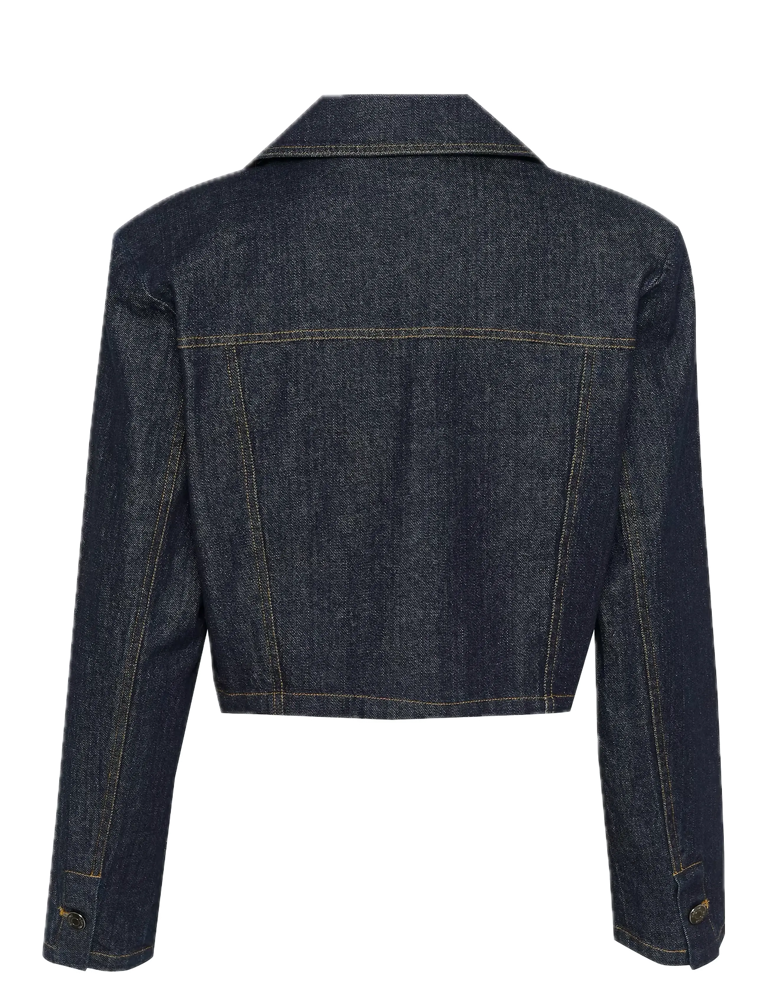 Gestuz - TilmaGZ short jacket - dark blue unwashed - 2