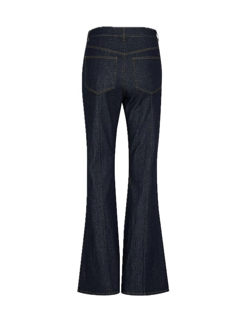 Gestuz - TilmaGZ HW flared jeans - slengbukser - dark blue unwashed - 2