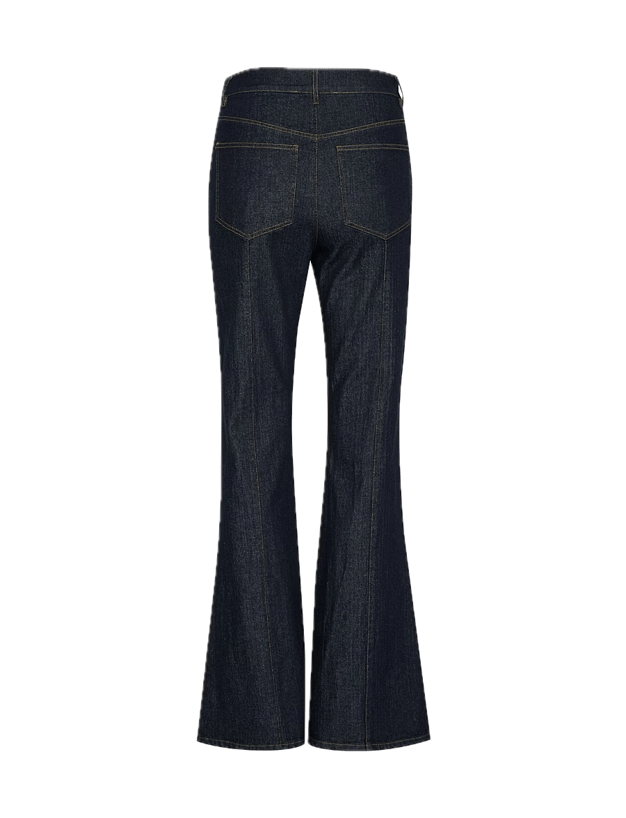 Gestuz - TilmaGZ HW flared jeans - dzwony - dark blue unwashed - 2