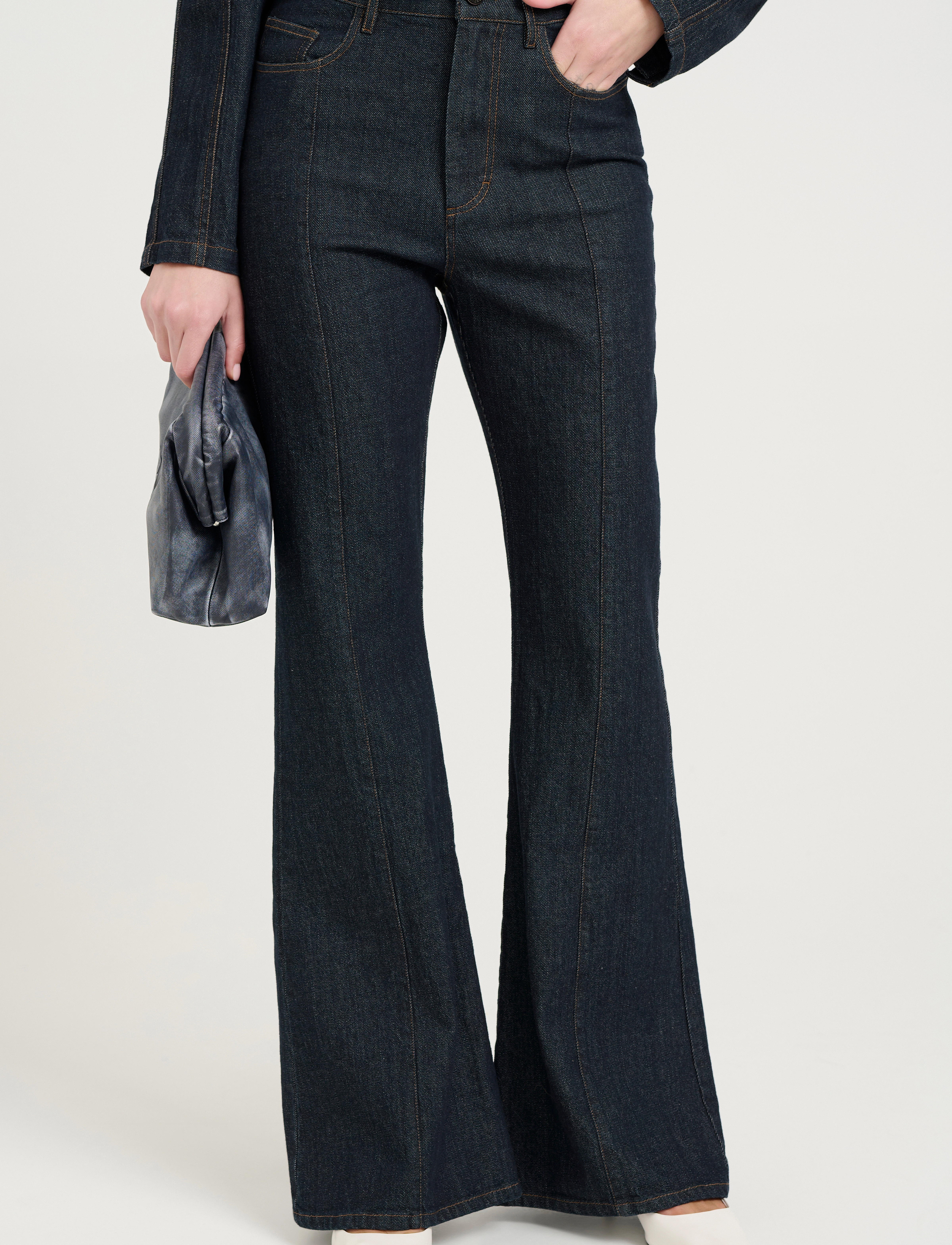 Gestuz - TilmaGZ HW flared jeans - hosen - dark blue unwashed - 5