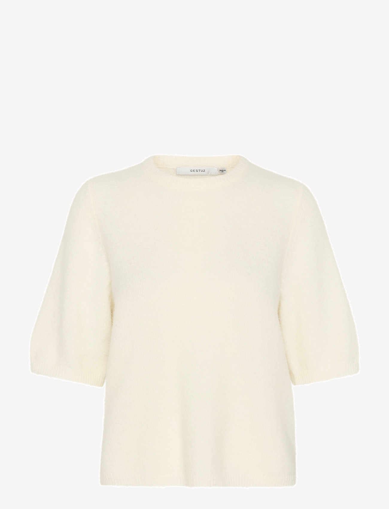 Gestuz - AlphaGZ ss tee NOOS - autumn clothing - ivory - 1