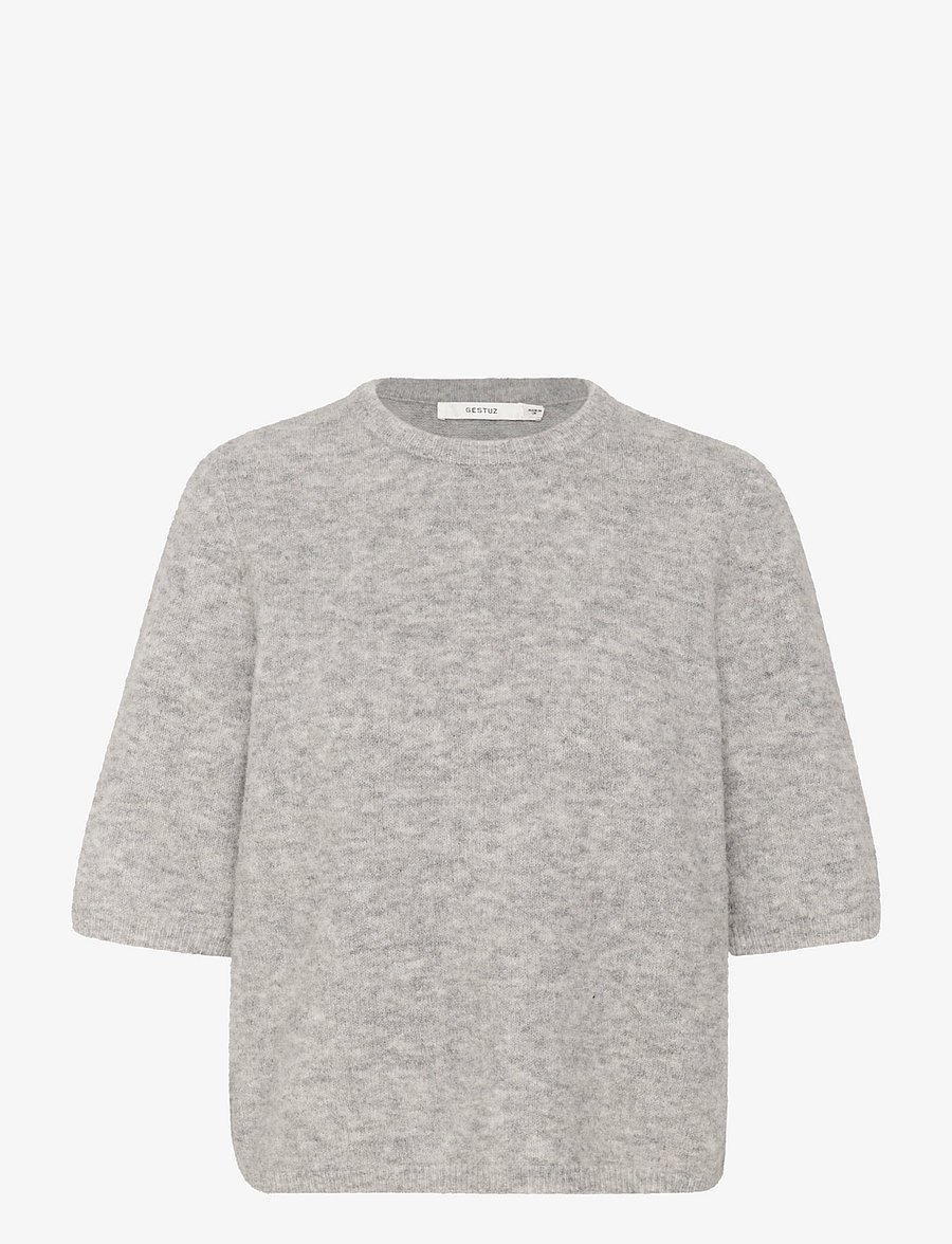 Gestuz - AlphaGZ ss tee NOOS - pullover - light grey melange - 1