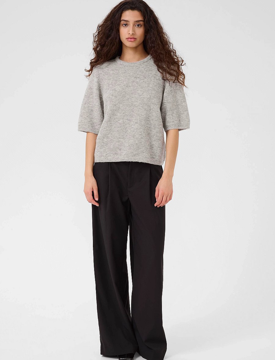 Gestuz - AlphaGZ ss tee NOOS - pullover - light grey melange - 3
