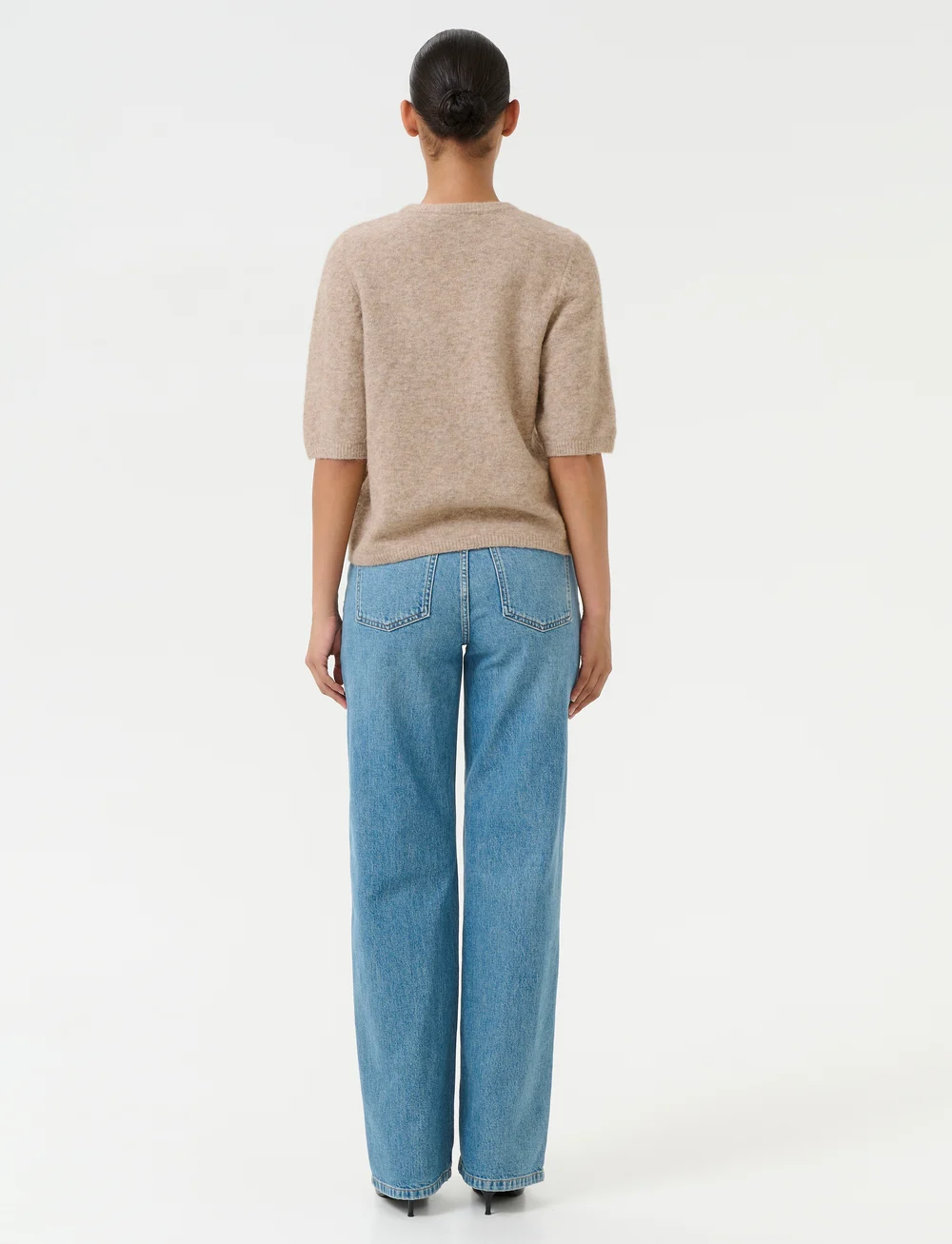 Gestuz - AlphaGZ ss tee NOOS - striktrøjer - warm sand melange - 4