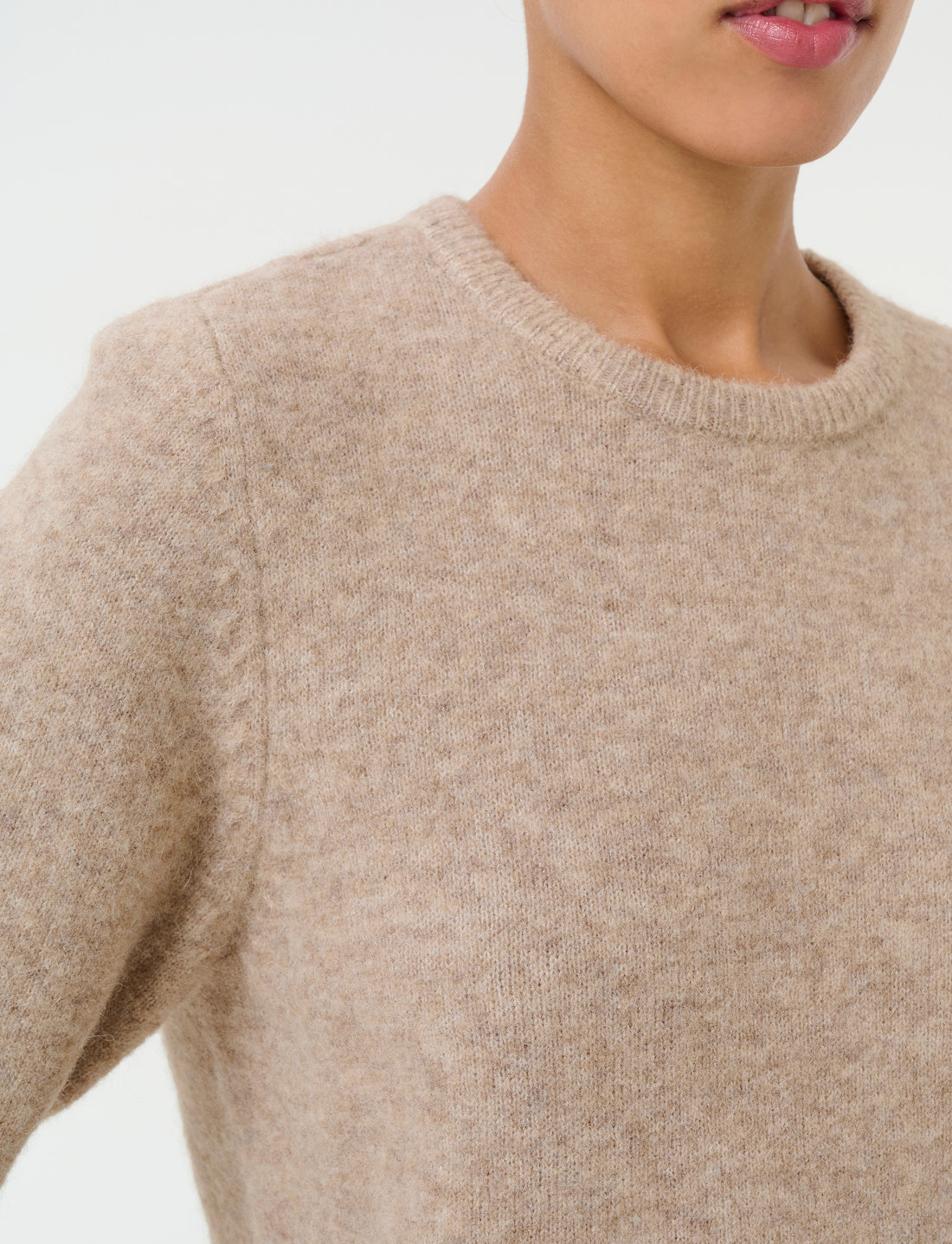 Gestuz - AlphaGZ ss tee NOOS - striktrøjer - warm sand melange - 5