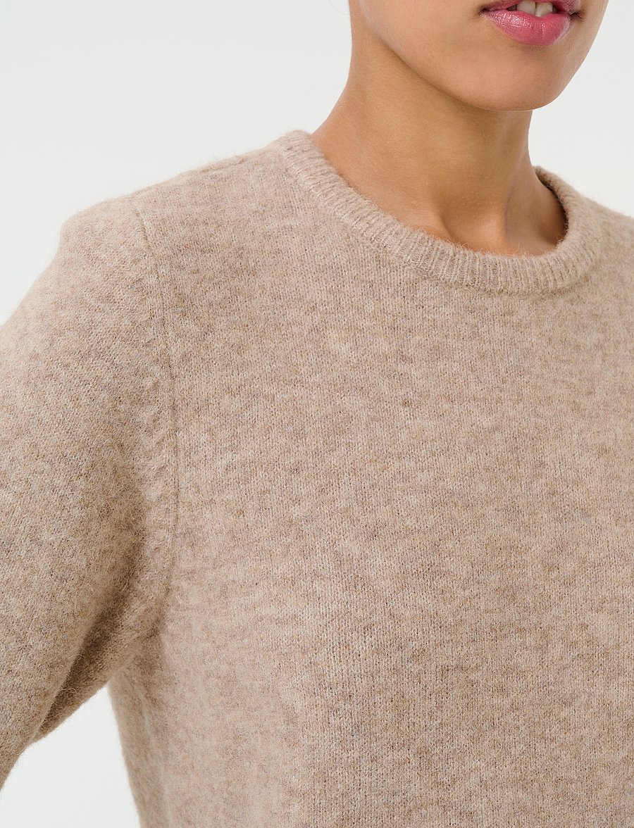 Gestuz - AlphaGZ ss tee NOOS - striktrøjer - warm sand melange - 5