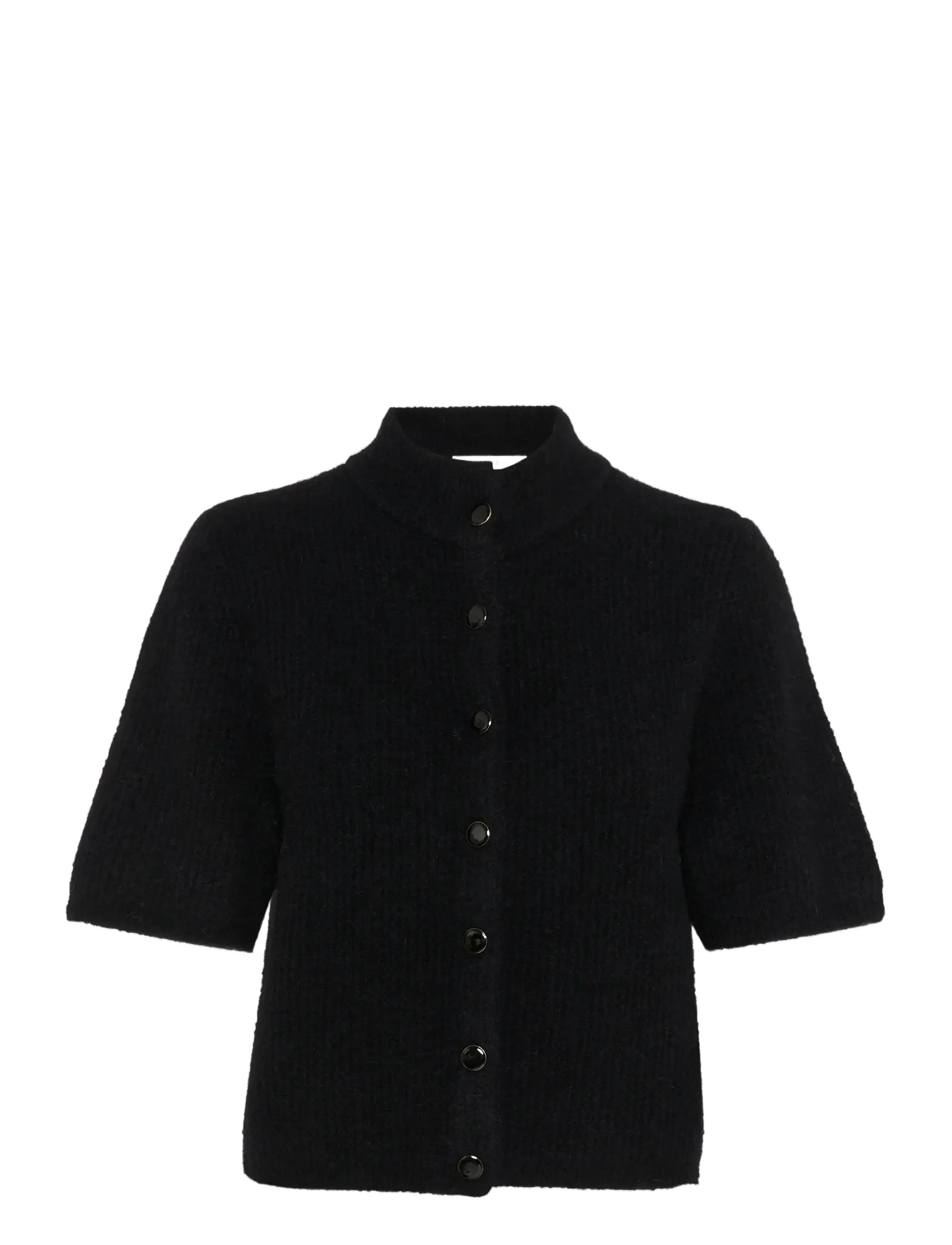 Gestuz AlphaGZ ss short cardigan NOOS - Gebreide truien & vesten - BLACK / black