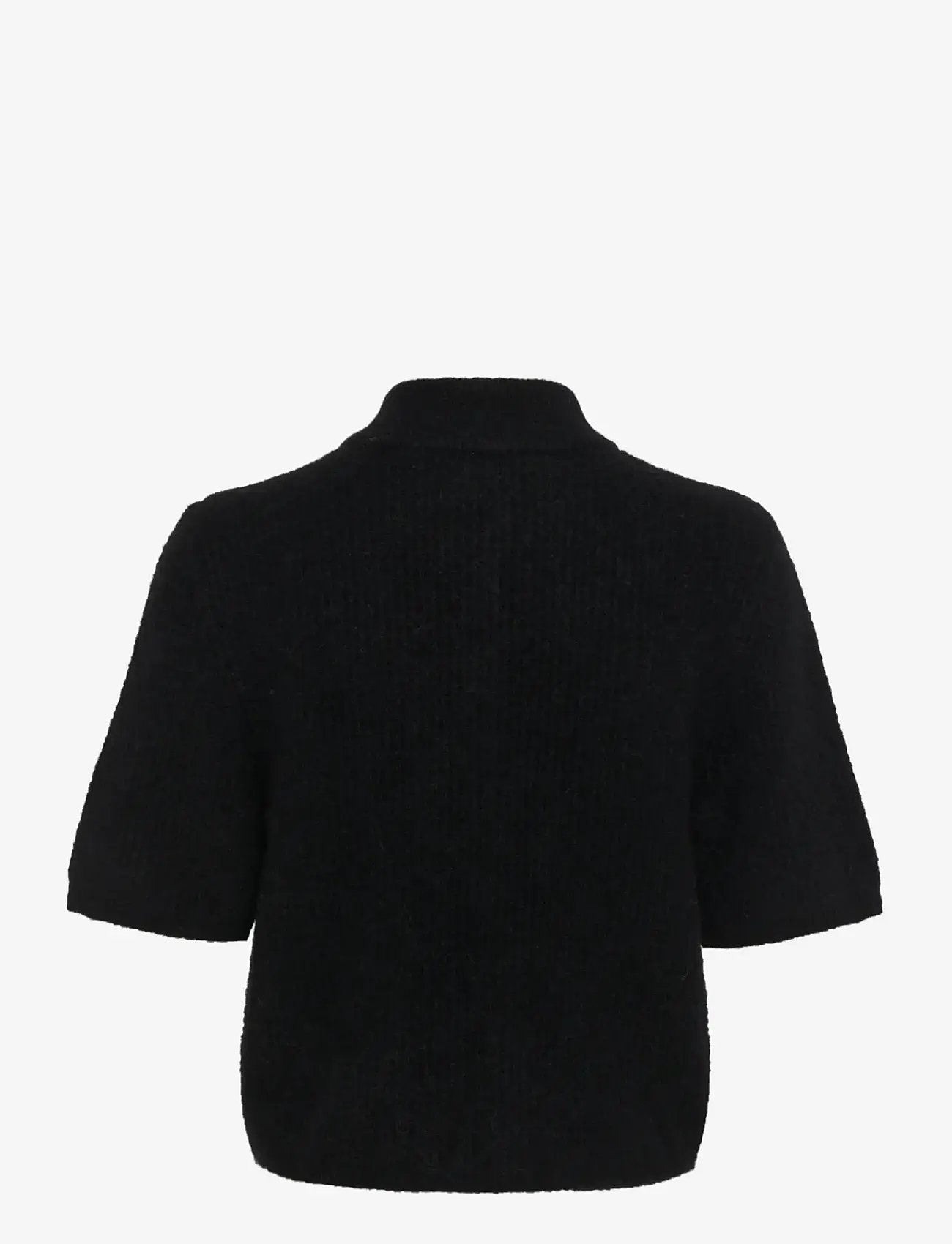Gestuz - AlphaGZ ss short cardigan NOOS - cardigans - black - 2
