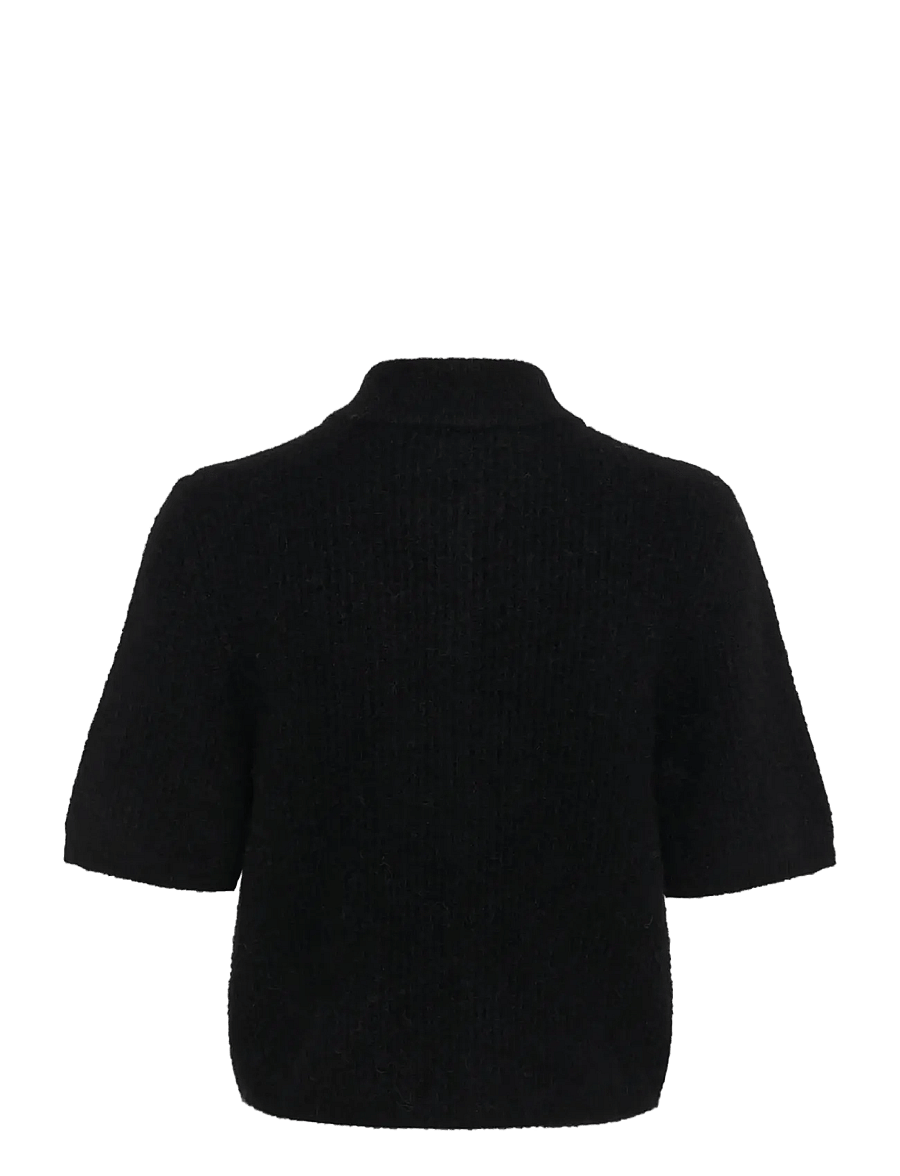 Gestuz - AlphaGZ ss short cardigan NOOS - strickjacken - black - 2