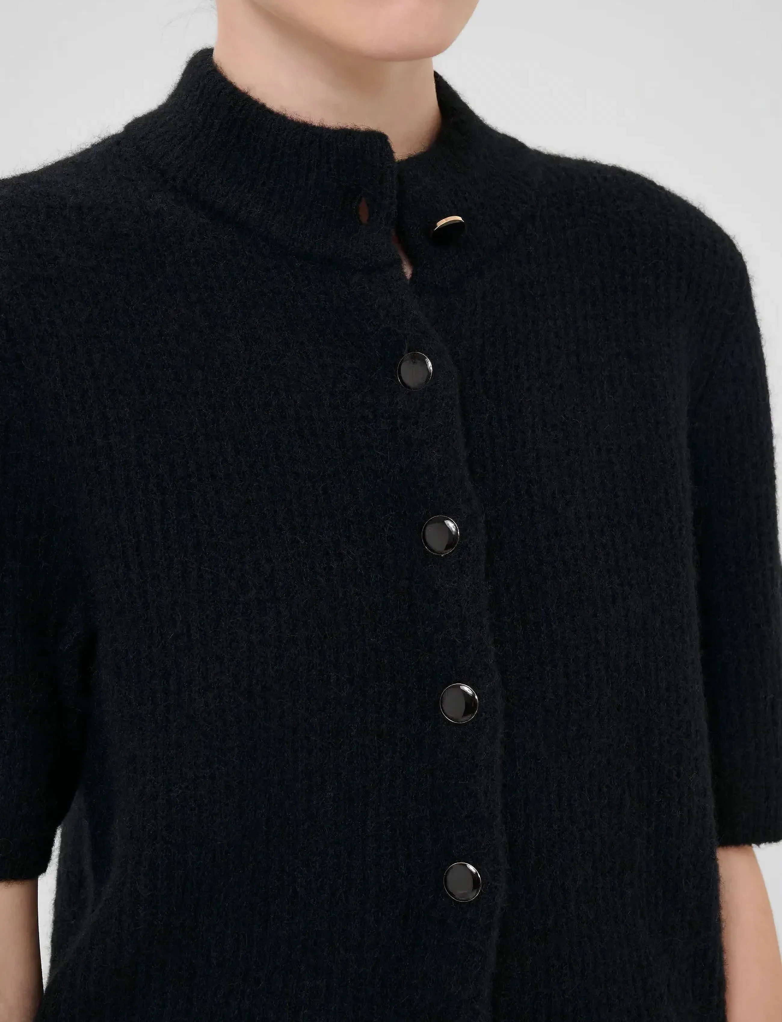 Gestuz - AlphaGZ ss short cardigan NOOS - cardigans - black - 5