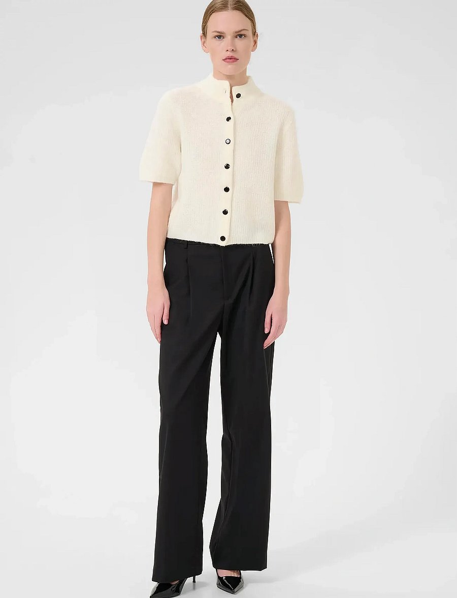 Gestuz - AlphaGZ ss short cardigan NOOS - strickjacken - ivory - 3