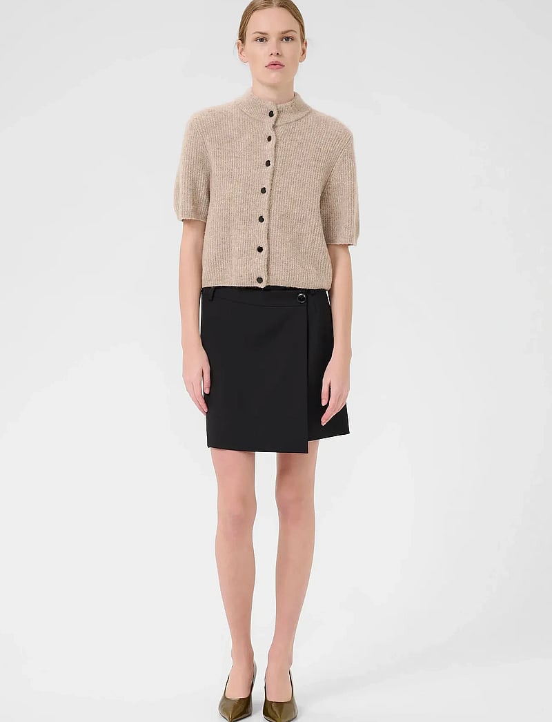 Gestuz - AlphaGZ ss short cardigan NOOS - cardigans - warm sand melange - 3