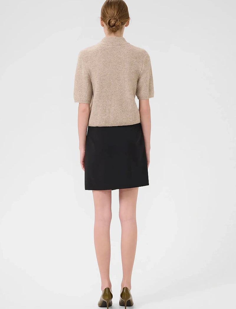 Gestuz - AlphaGZ ss short cardigan NOOS - cardigans - warm sand melange - 4