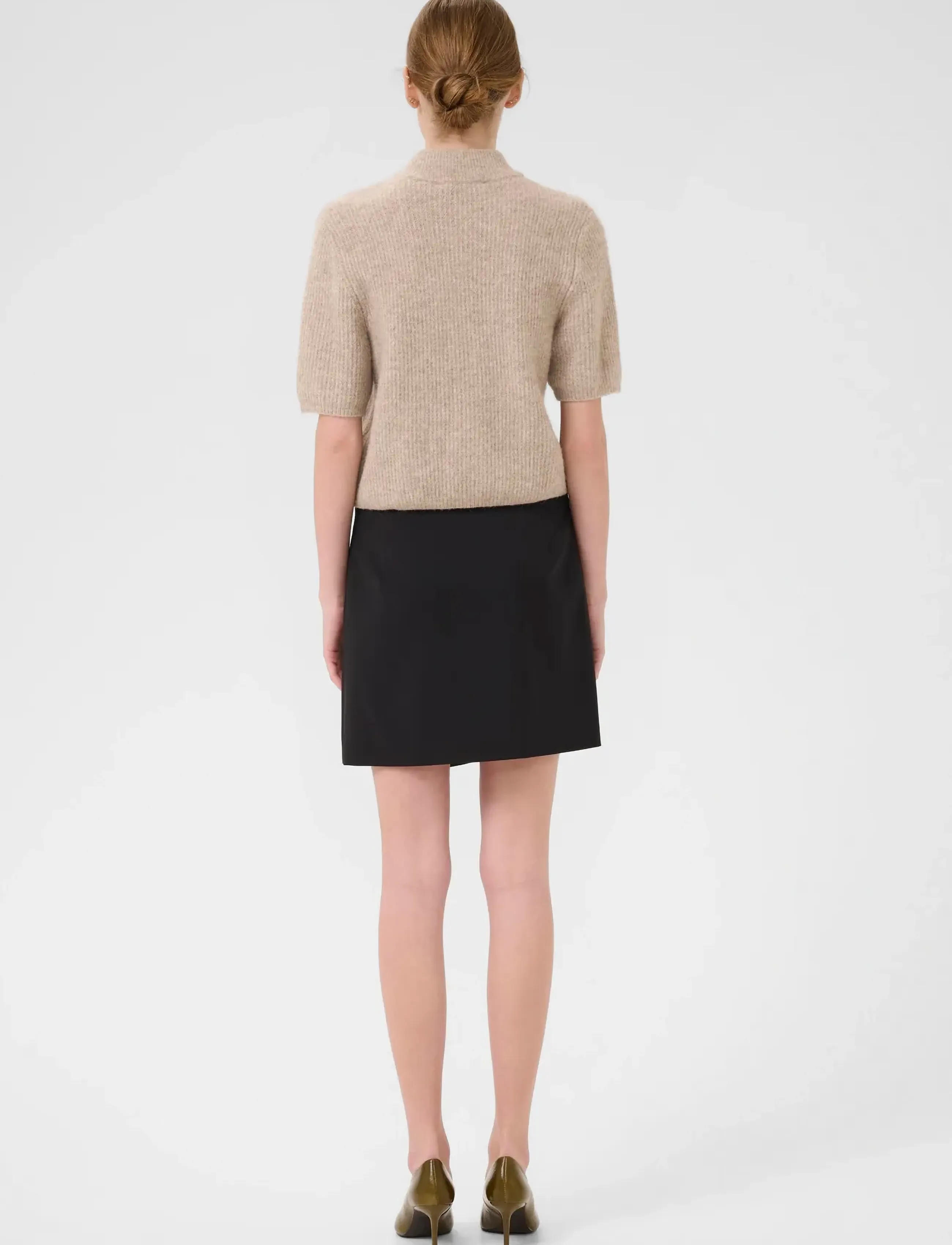 Gestuz - AlphaGZ ss short cardigan NOOS - cardigans - warm sand melange - 4