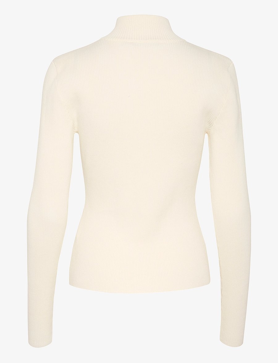 Gestuz - YasmiaGZ zipper pullover NOOS - pullover - egret - 2