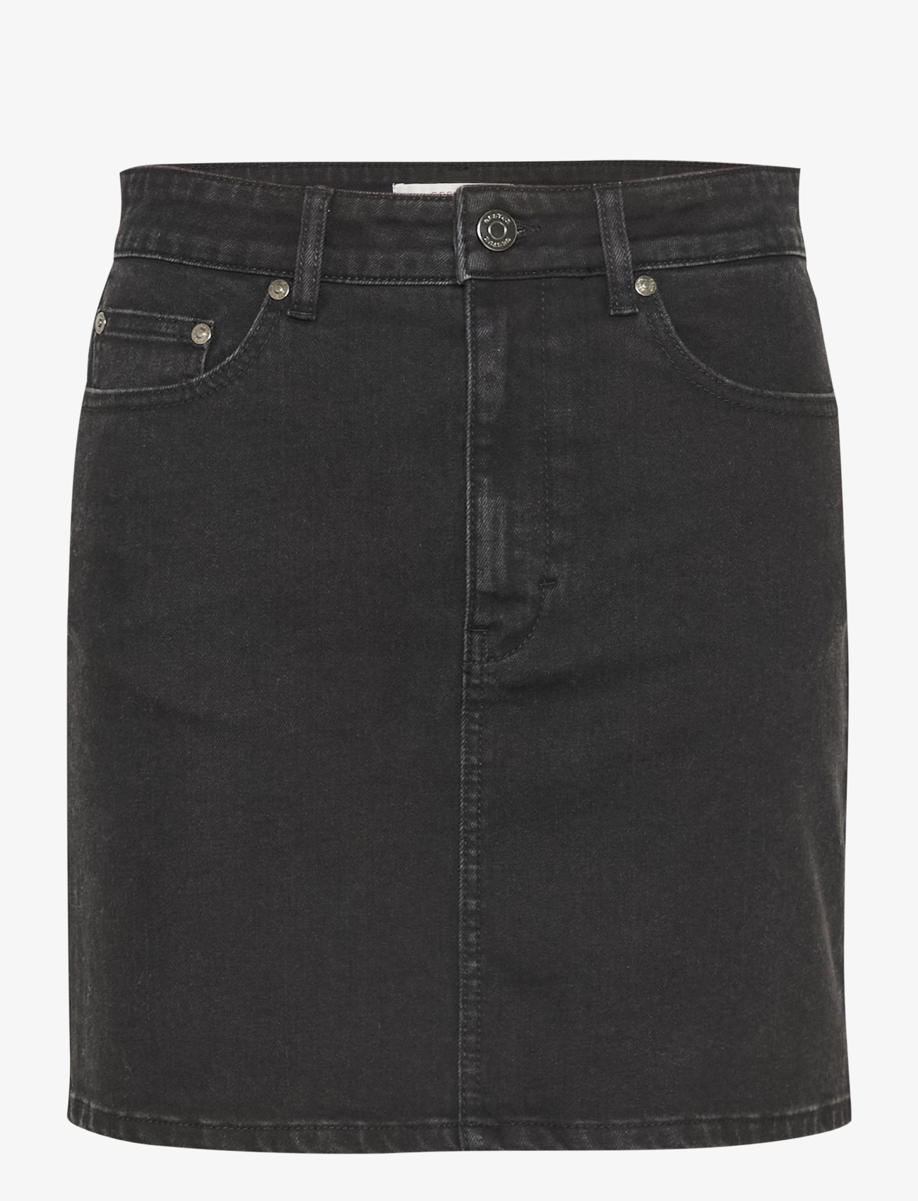 Gestuz TilliaGZ short skirt - Röcke - DARK GREY WASHED / black