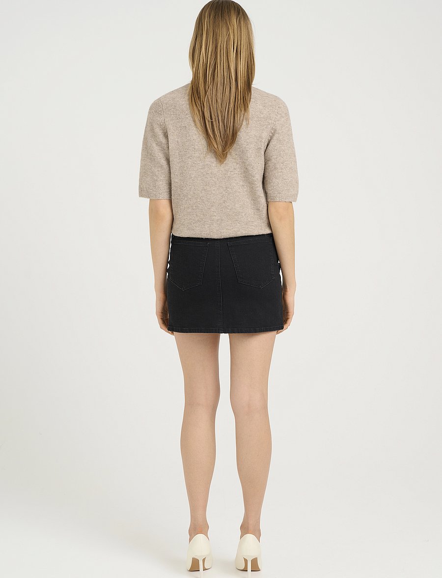 Gestuz - TilliaGZ short skirt - jupes en jeans - dark grey washed - 4