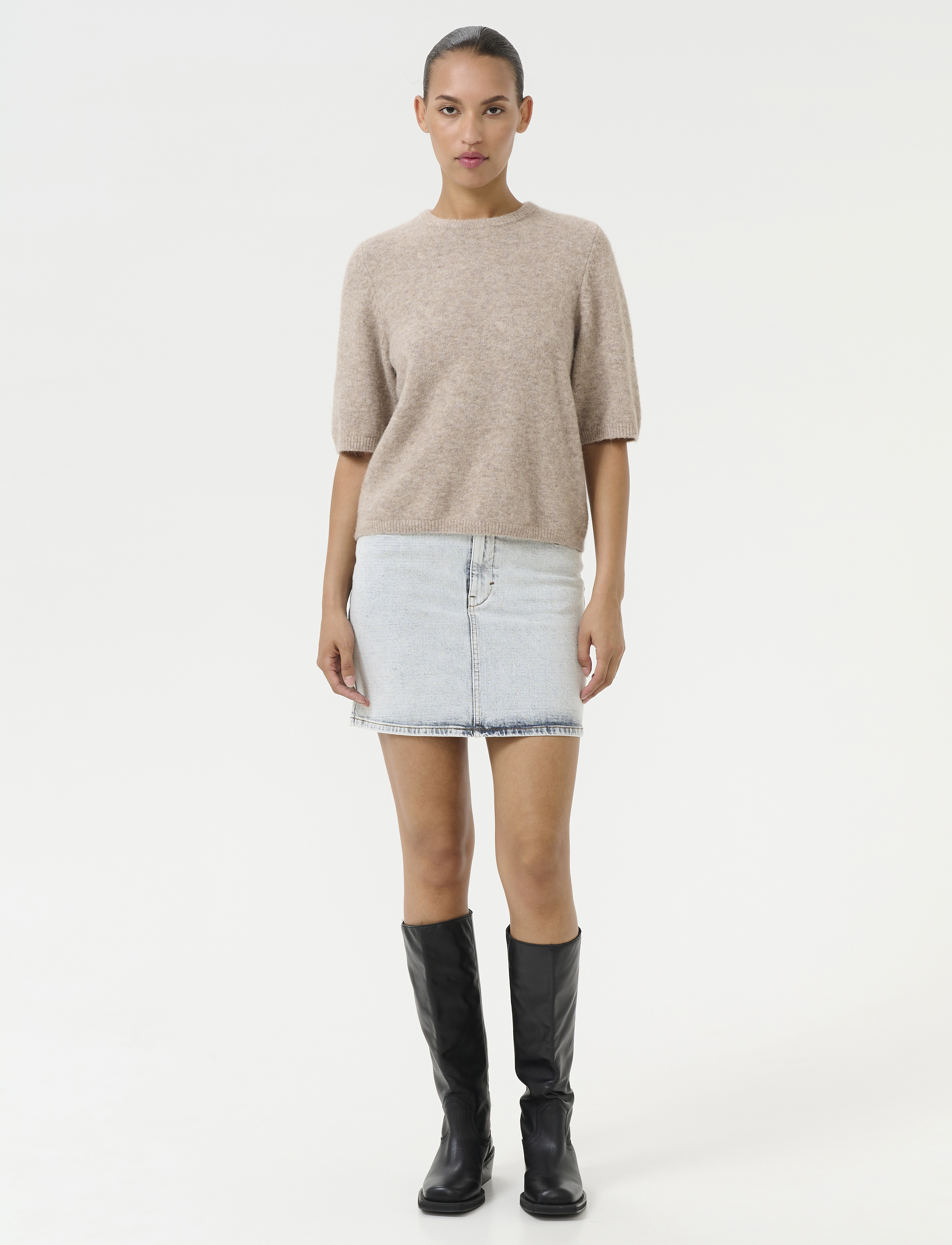 Gestuz - TilliaGZ short skirt - denimnederdele - light blue washed - 3