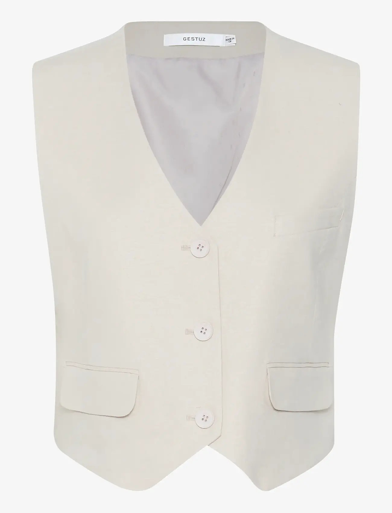 Gestuz - ElarahGZ linen waistcoat - westen - ancient scroll - 1