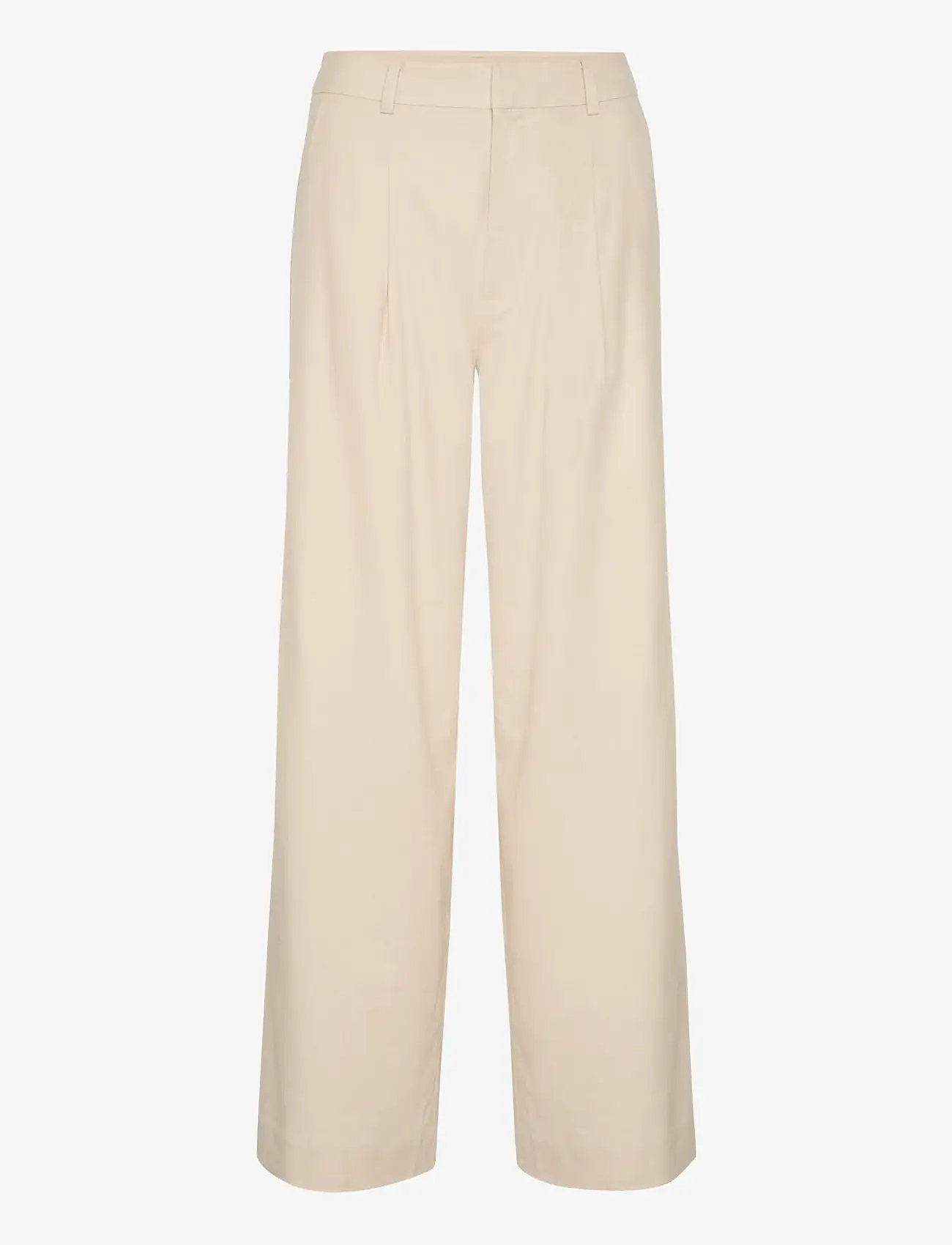 Gestuz - ElarahGZ linen HW pants - linnebyxor - ancient scroll - 1