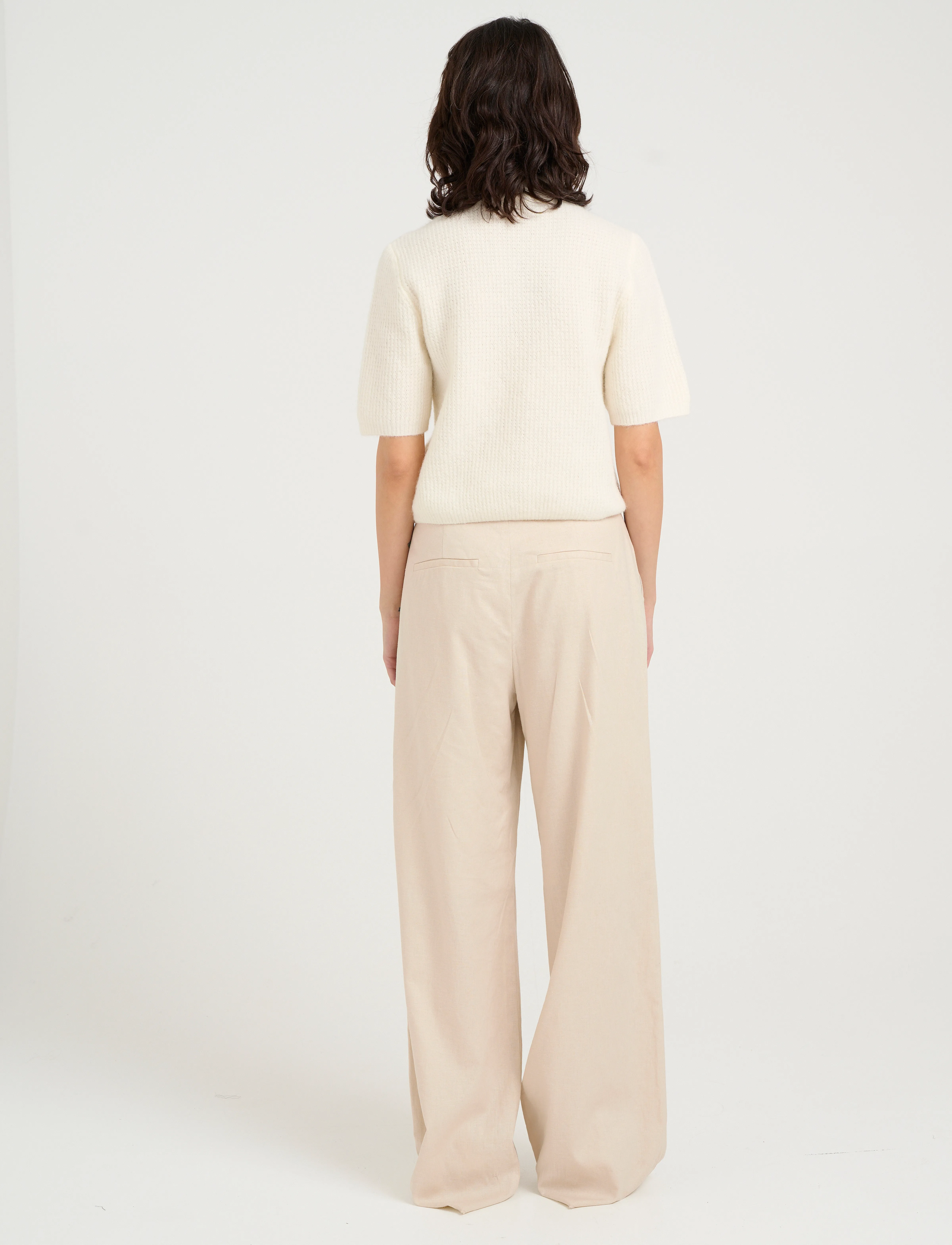Gestuz - ElarahGZ linen HW pants - pellavahousut - ancient scroll - 4