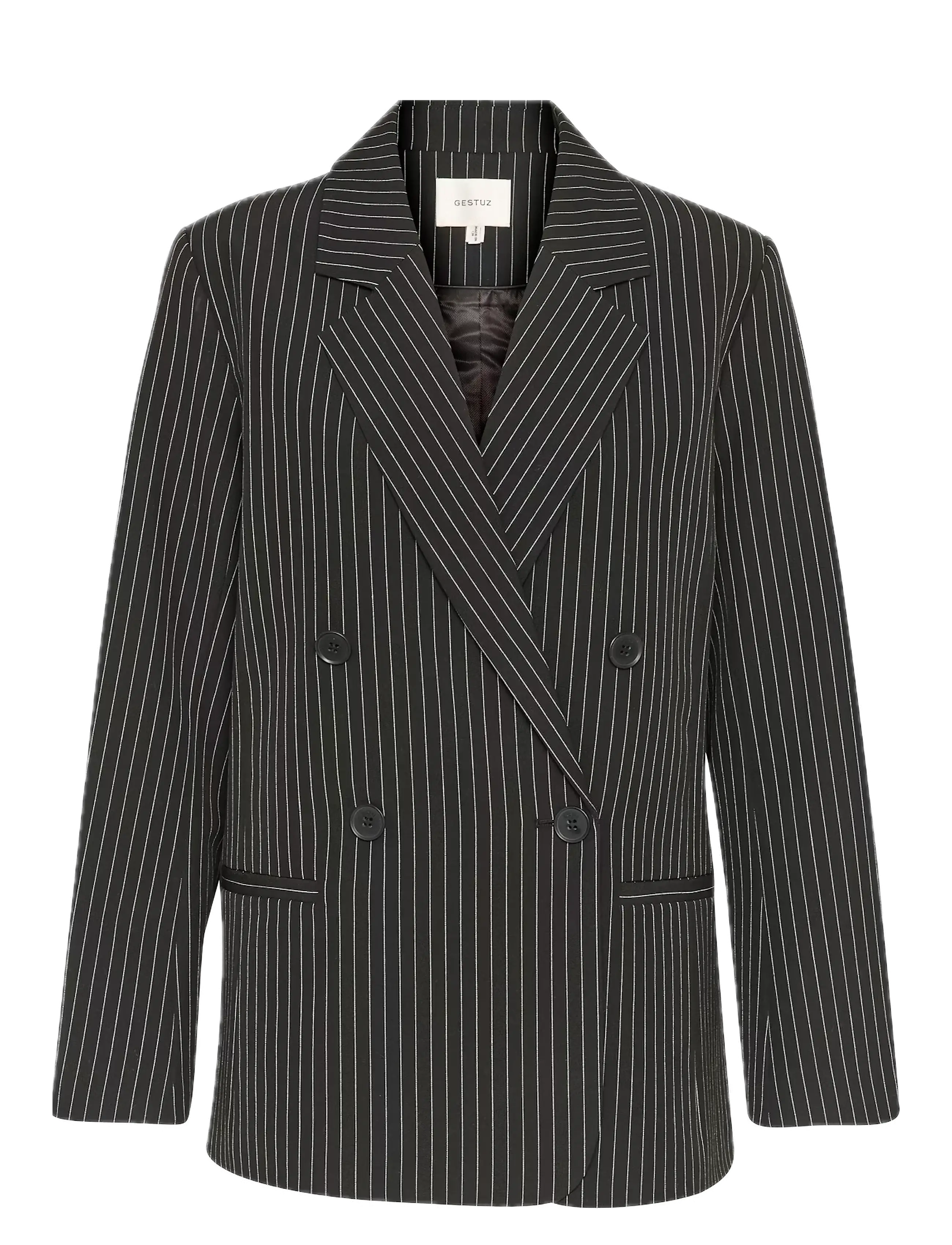 GESTUZ Joellegz Pinstripe Blazer 2.0 Noos Schwarz - 36 - Damen