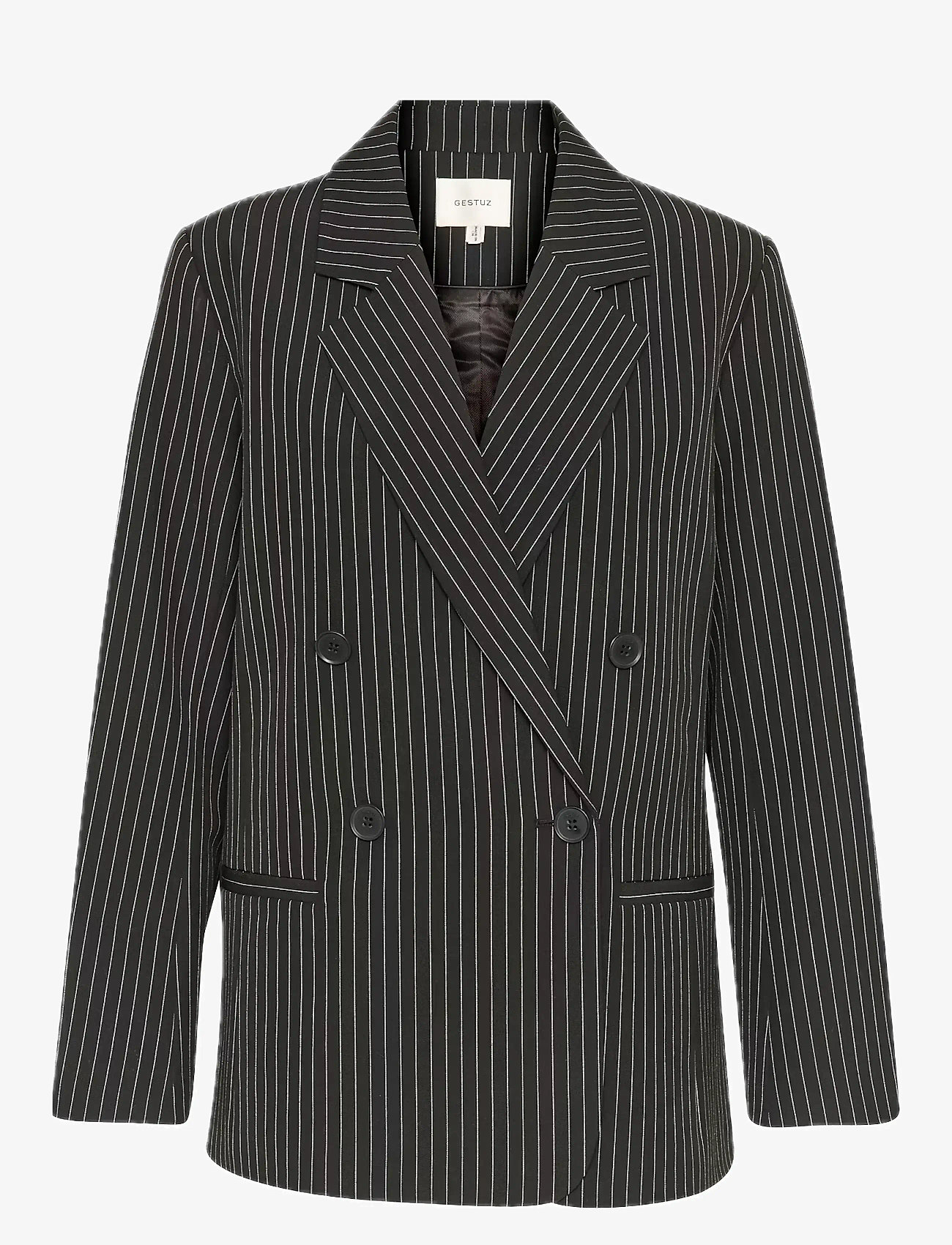 Gestuz - JoelleGZ pinstripe blazer 2.0 NOOS - oversize blazer - black pinstripe - 1