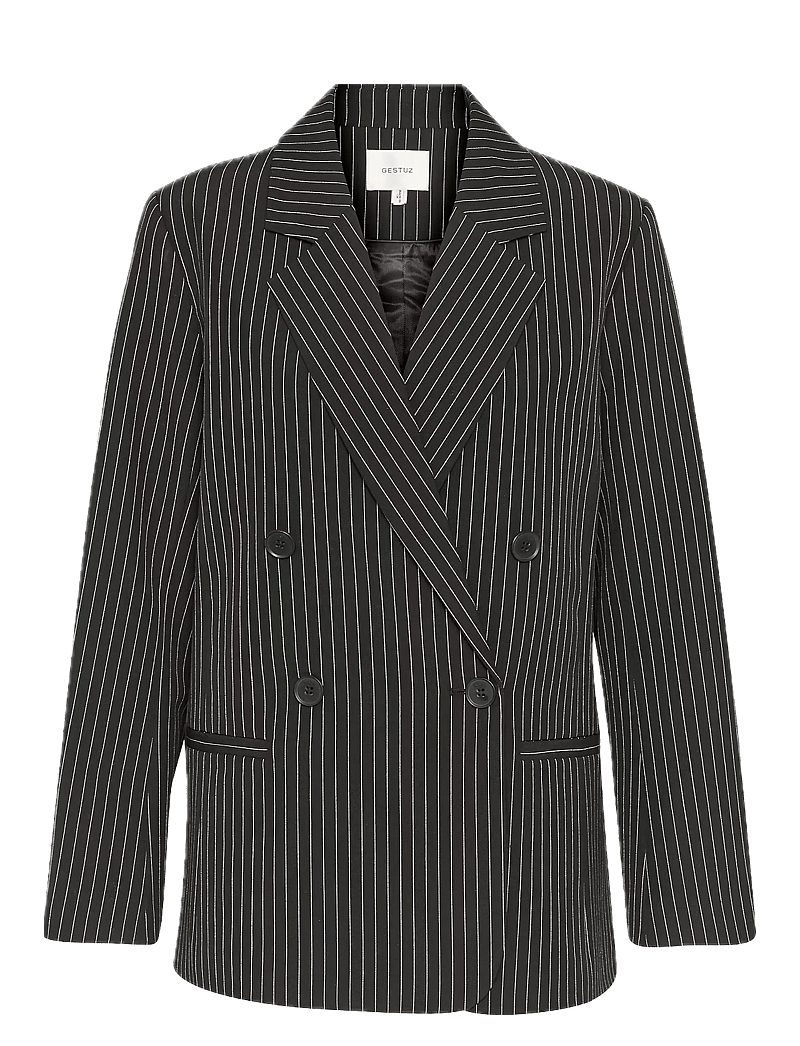 Gestuz - JoelleGZ pinstripe blazer 2.0 NOOS - oversize blazer - black pinstripe - 1
