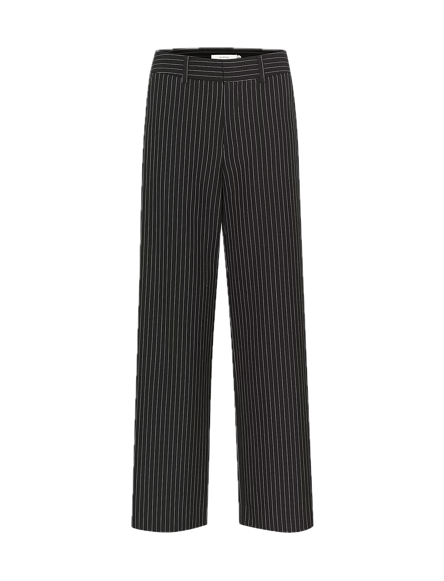 Gestuz - JoelleGZ pinstripe MW pants NOOS - sirged püksid - black pinstripe - 1