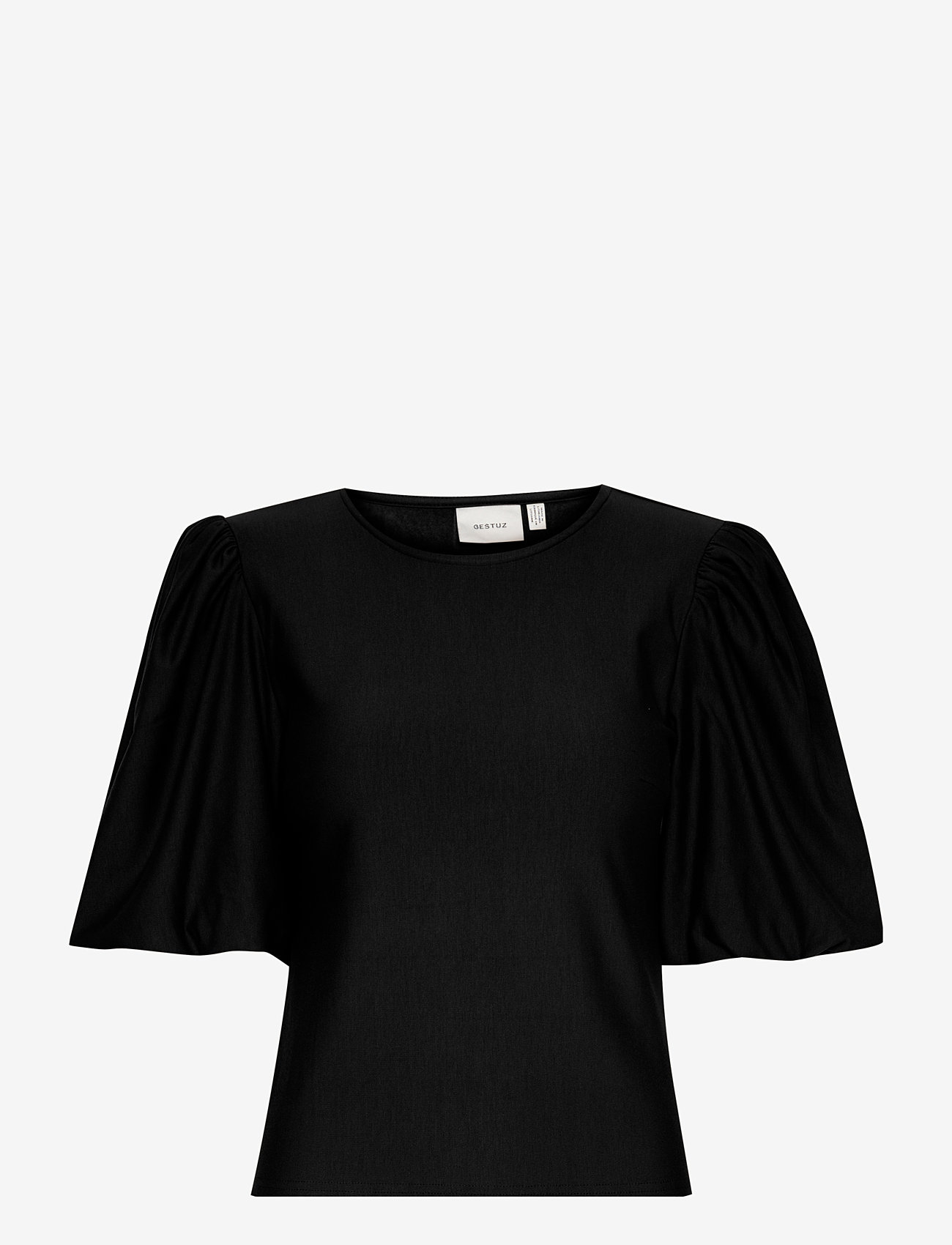 Gestuz - RifaGZ balloon blouse - kortærmede bluser - black - 1