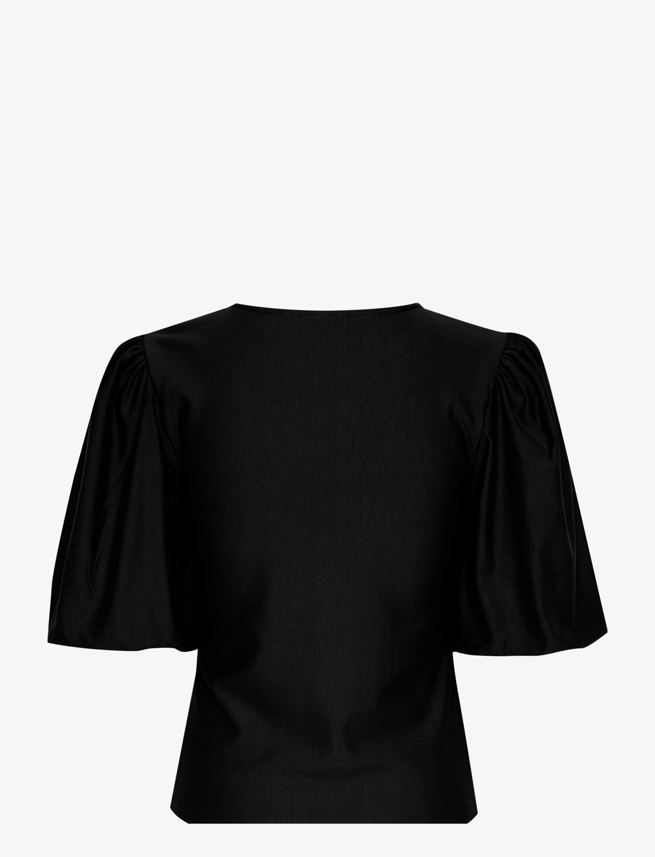 Gestuz - RifaGZ balloon blouse - kurzämlige blusen - black - 2