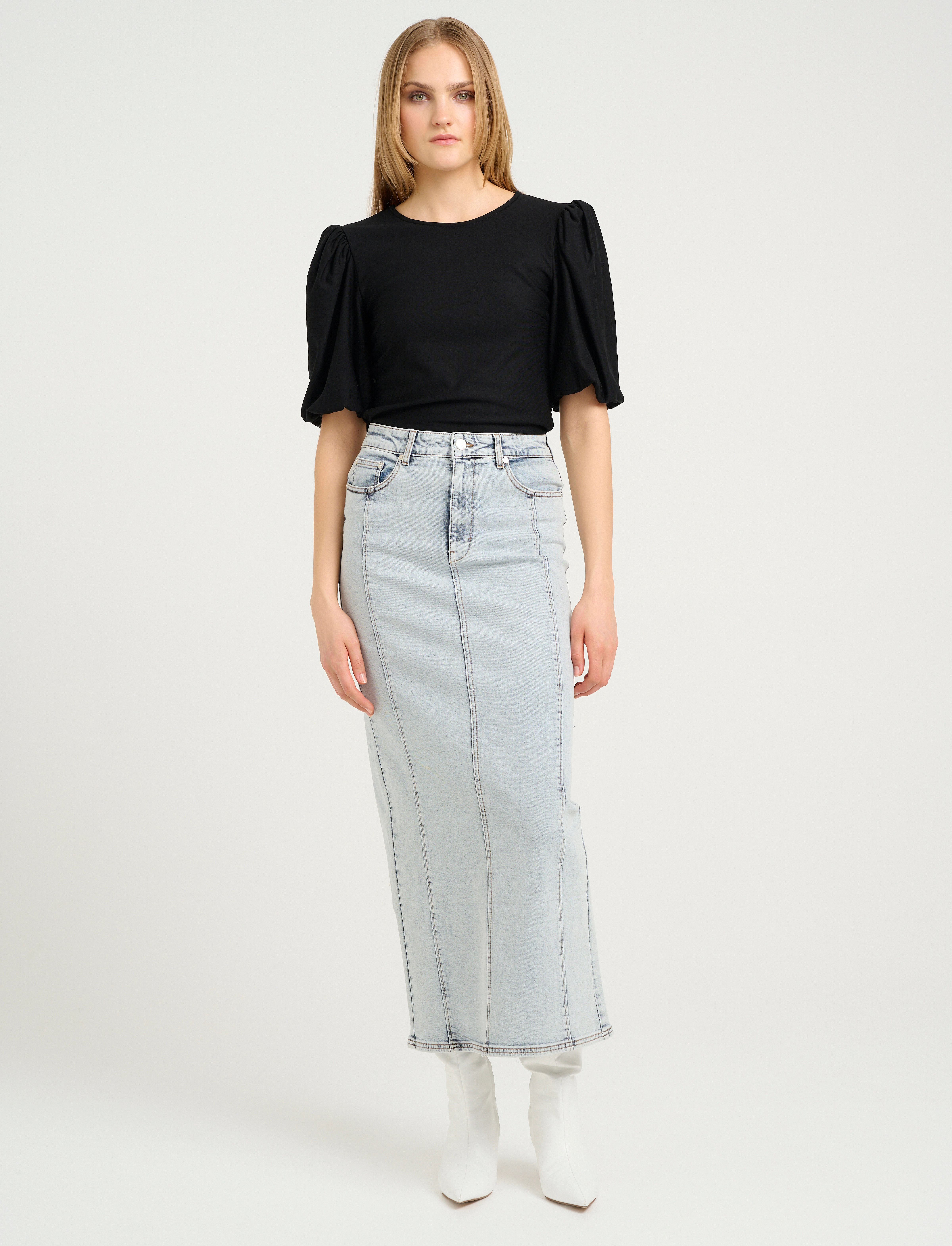 Gestuz - RifaGZ balloon blouse - kurzämlige blusen - black - 3