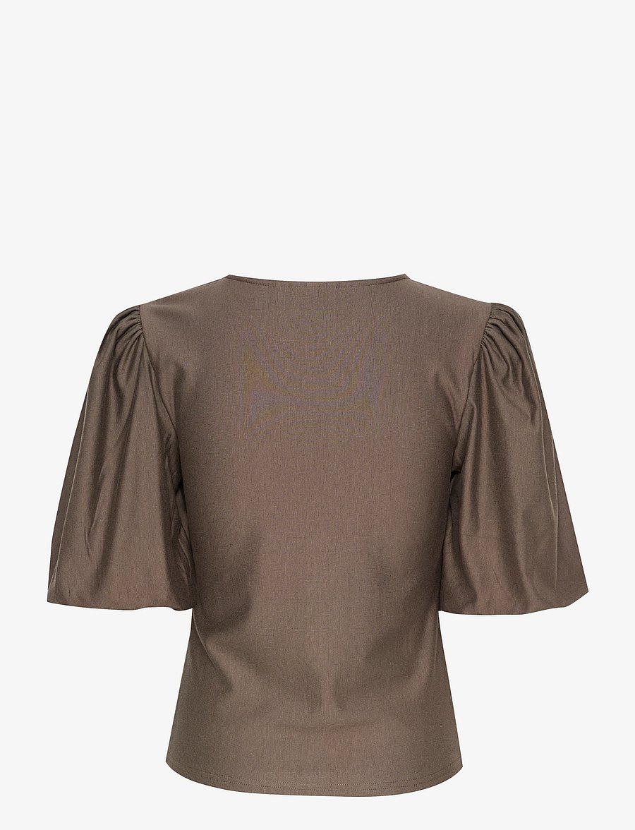 Gestuz - RifaGZ balloon blouse - blouses à manches courtes - earth - 2