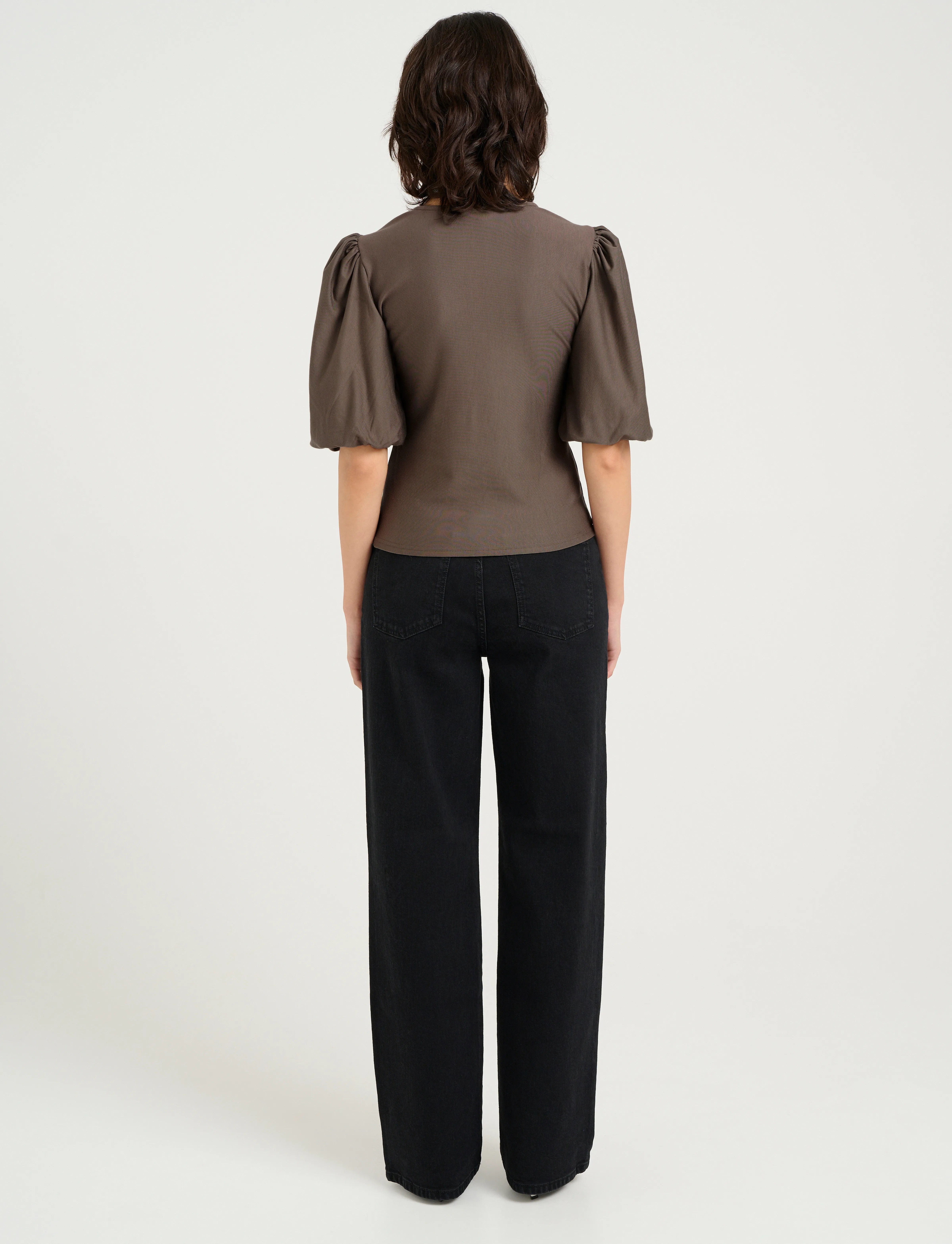 Gestuz - RifaGZ balloon blouse - blouses à manches courtes - earth - 4