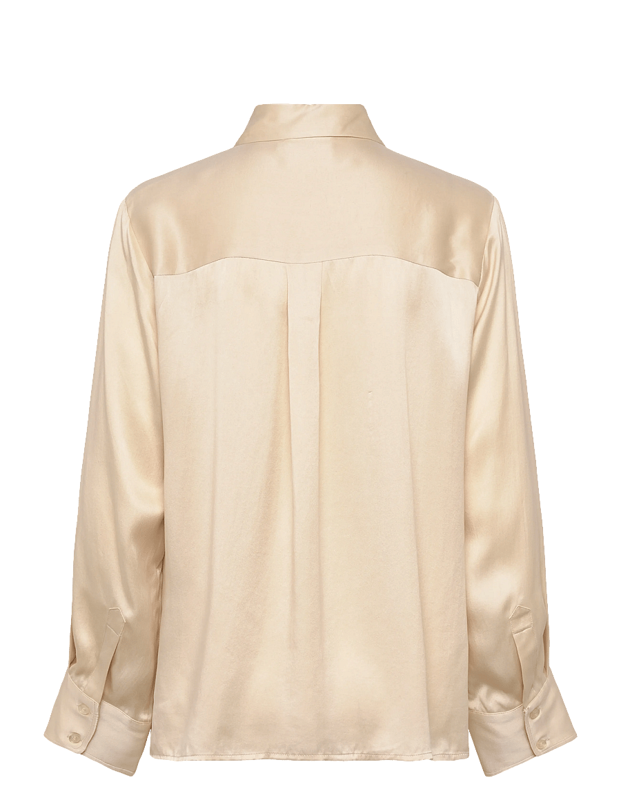 Gestuz - SilkeGZ shirt NOOS - langärmlige hemden - birch - 1
